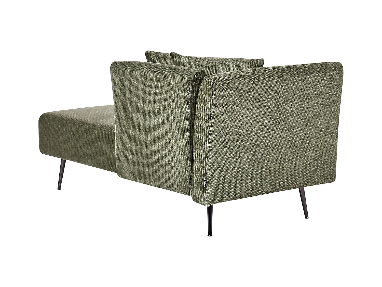 Chaise longue côté droite RIOM Tissu Vert