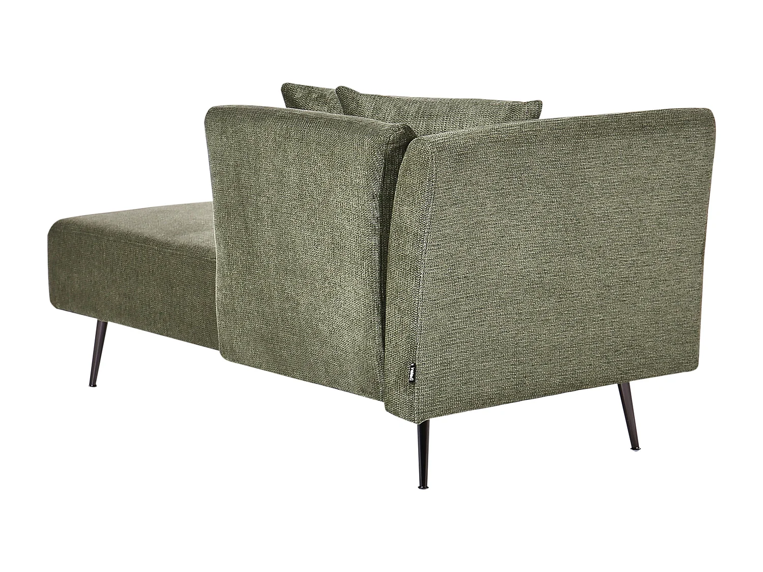 Chaise longue côté gauche RIOM Tissu Vert