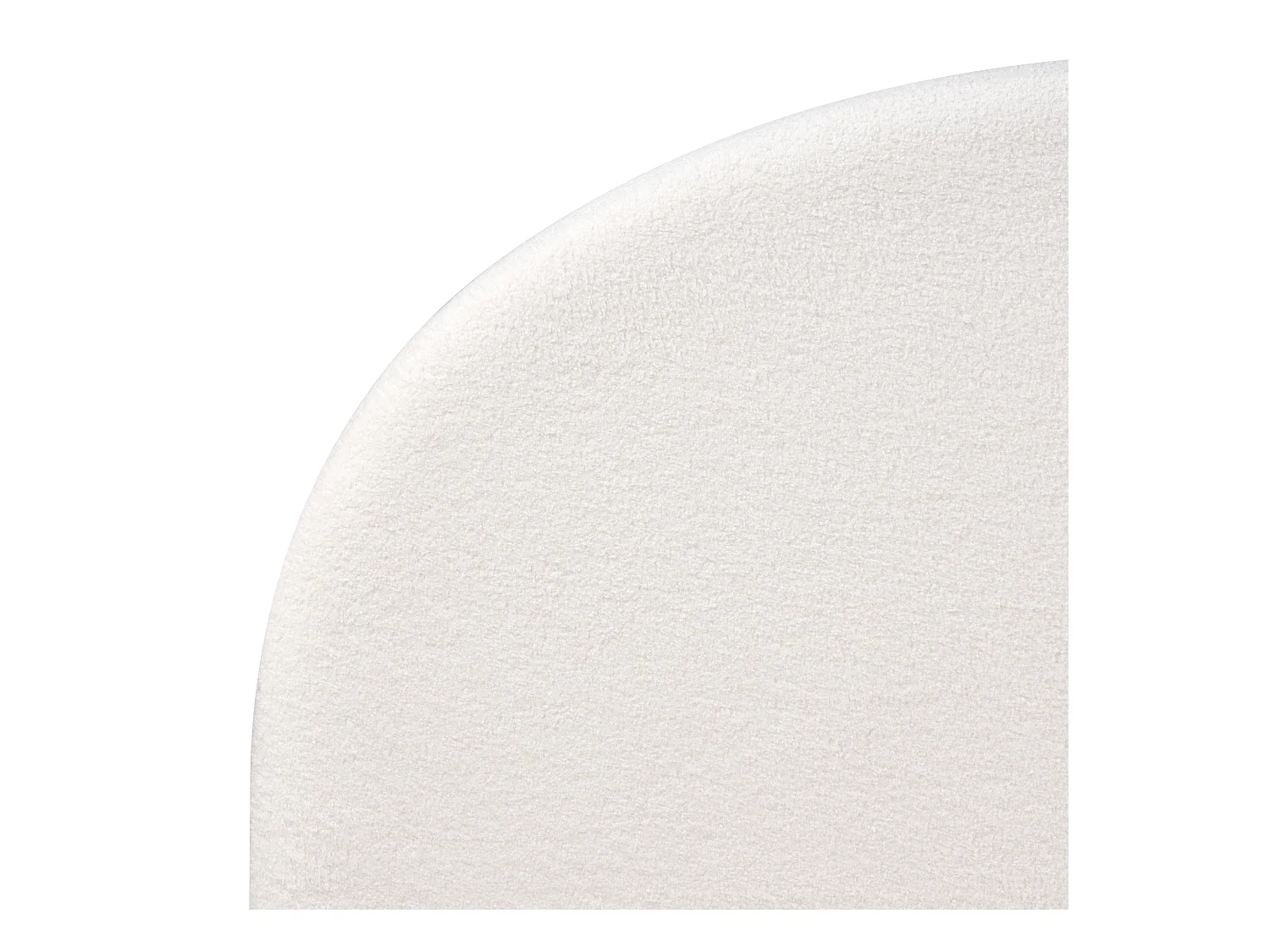 Letto Bouclé VAUCLUSE 180 x 200 cm Bianco sporco