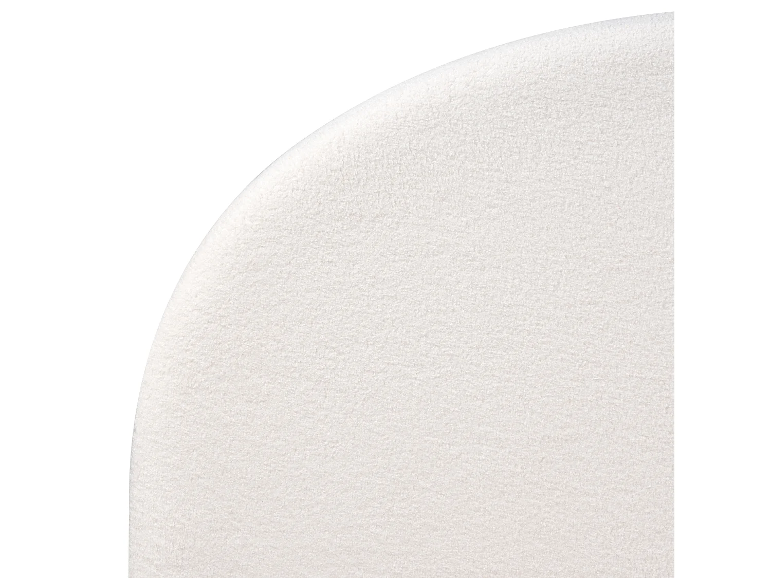 Lit avec sommier Bouclé VAUCLUSE 180 x 200 cm Blanc cassé