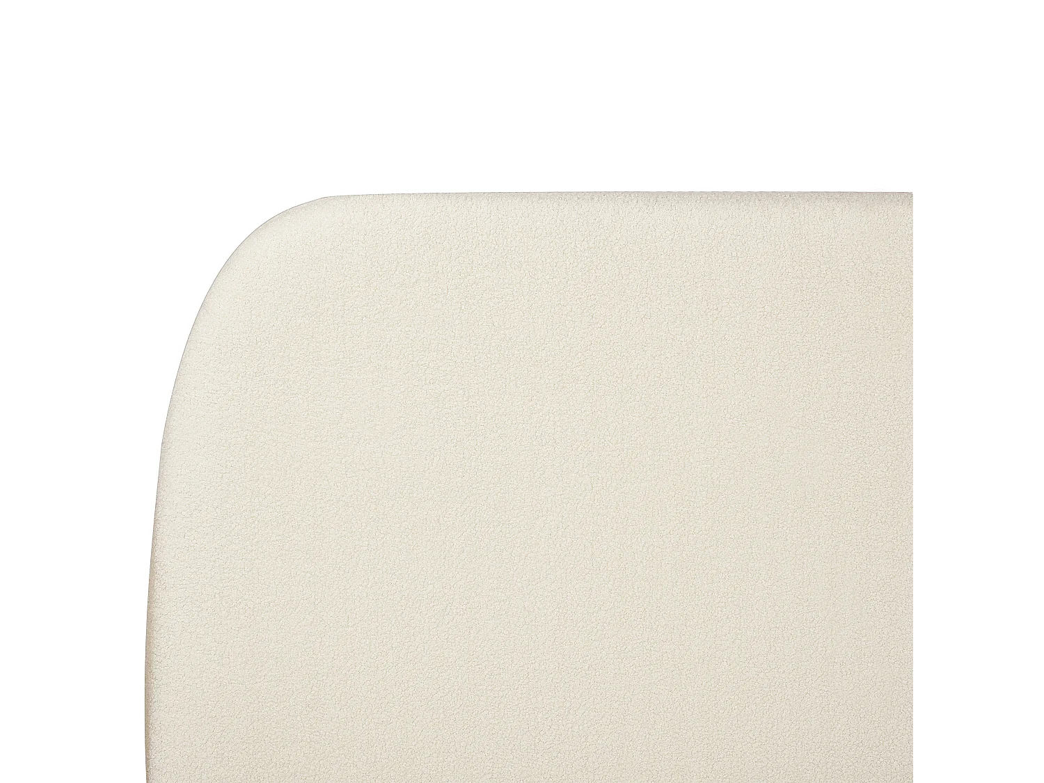 Cama Bouclé ROISEL 180 x 200 cm Beige claro