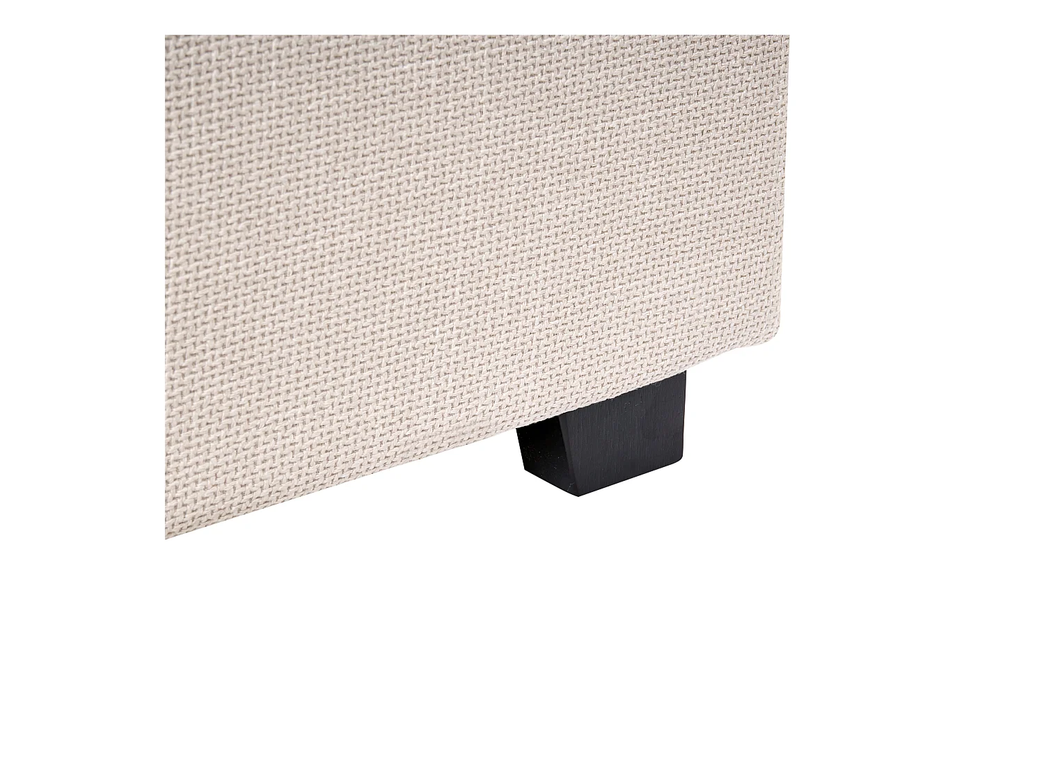 Bett mit Lattenrost Stoff VAUCLUSE 180 x 200 cm Hellbeige