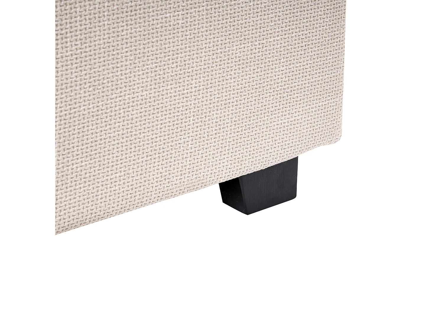 Bett mit Lattenrost Stoff VAUCLUSE 180 x 200 cm Hellbeige