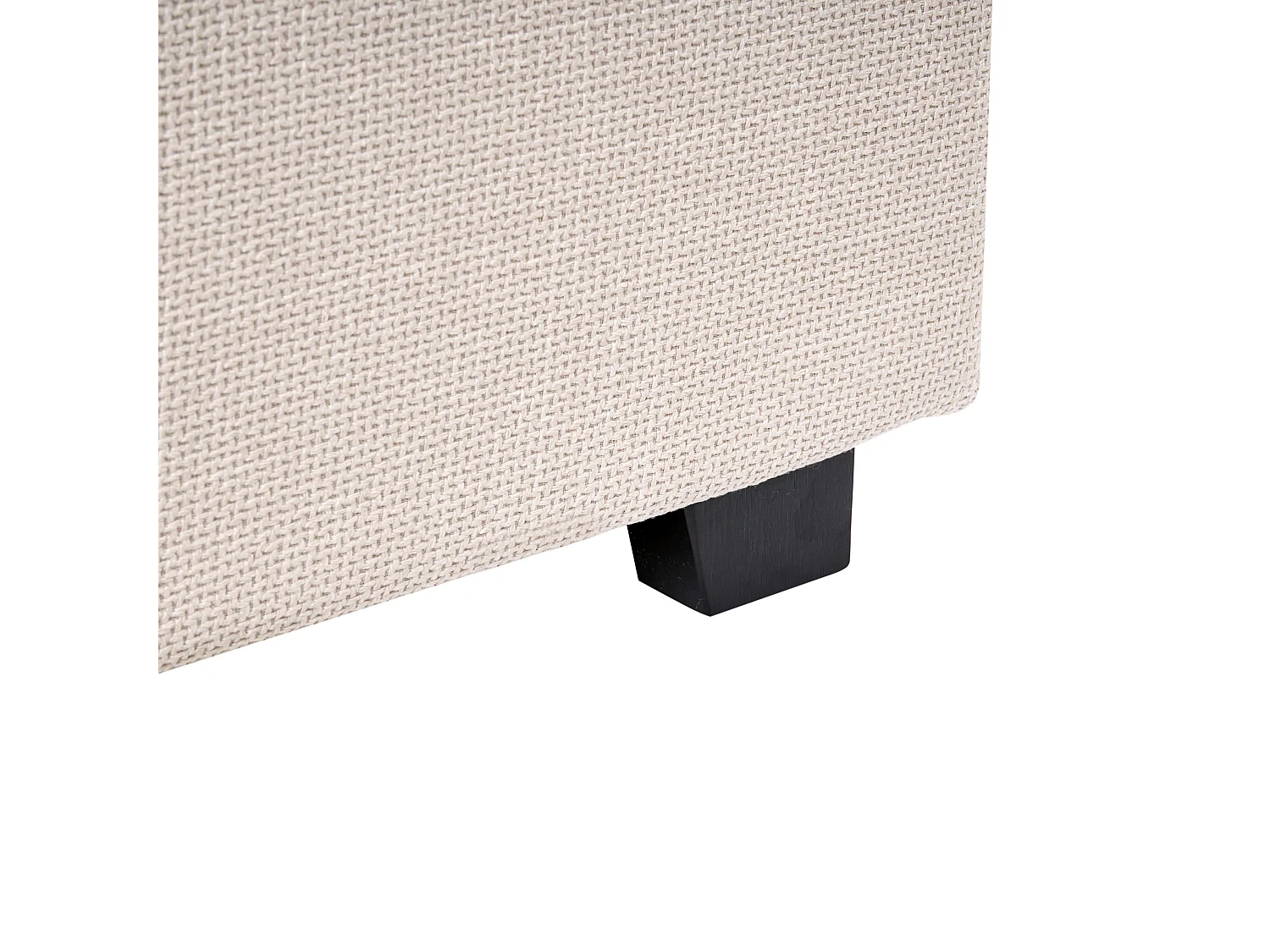 Lit avec sommier Tissu VAUCLUSE 180 x 200 cm Beige clair