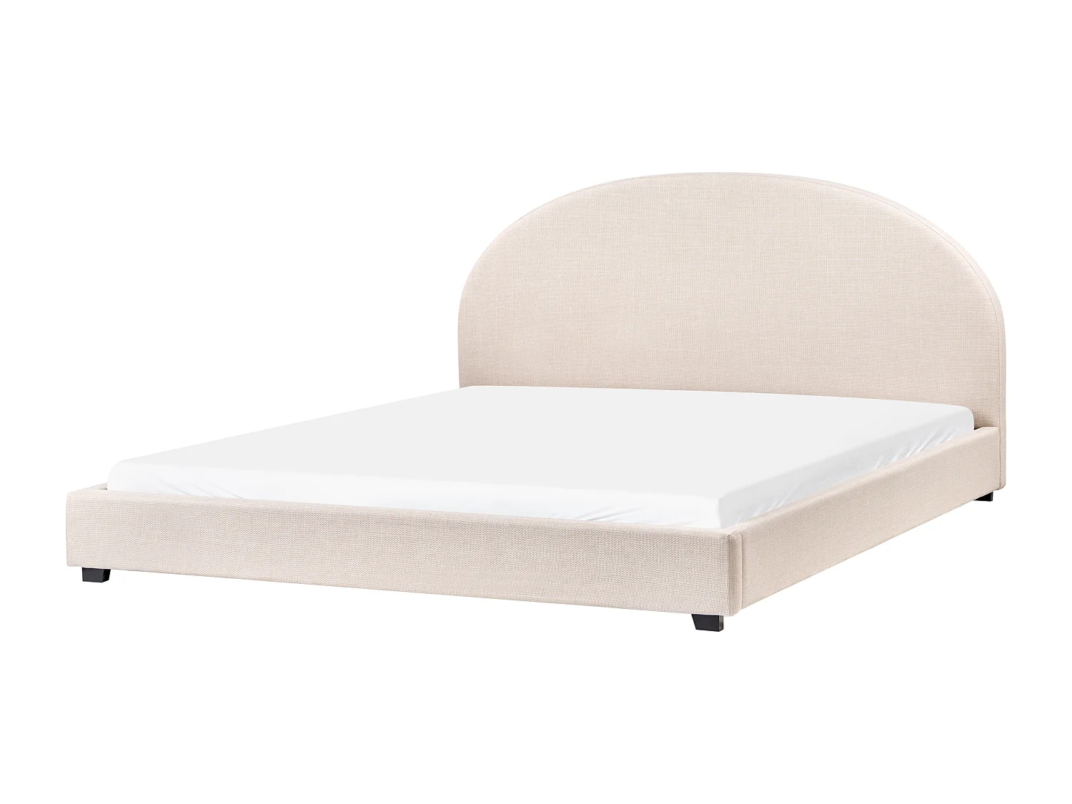Letto Tessuto VAUCLUSE 180 x 200 cm Beige chiaro