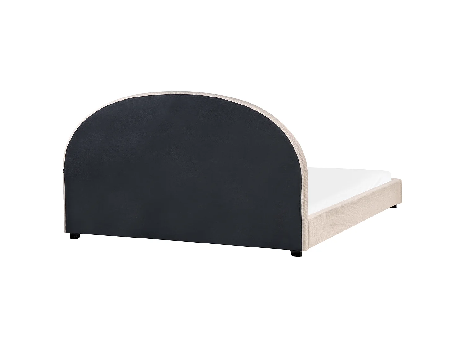 Lit avec sommier Tissu VAUCLUSE 180 x 200 cm Beige clair