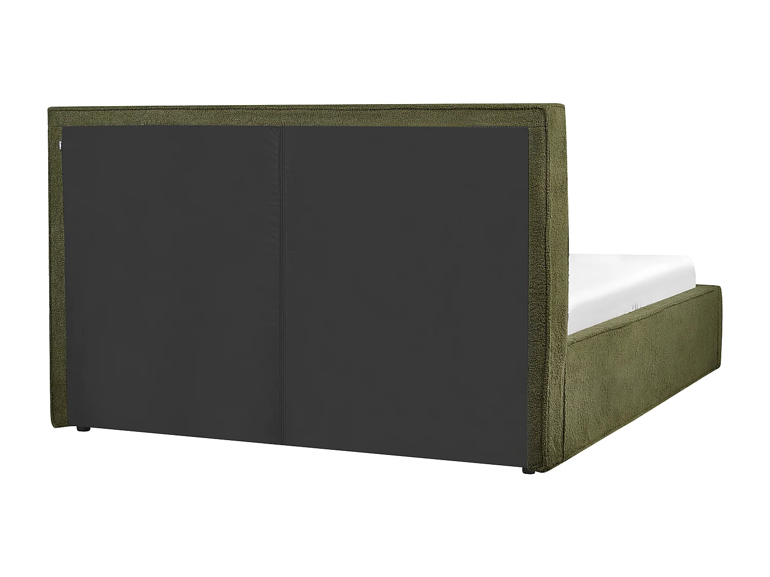Lit ottoman Bouclé MOISSAC 160 x 200 cm Vert foncé