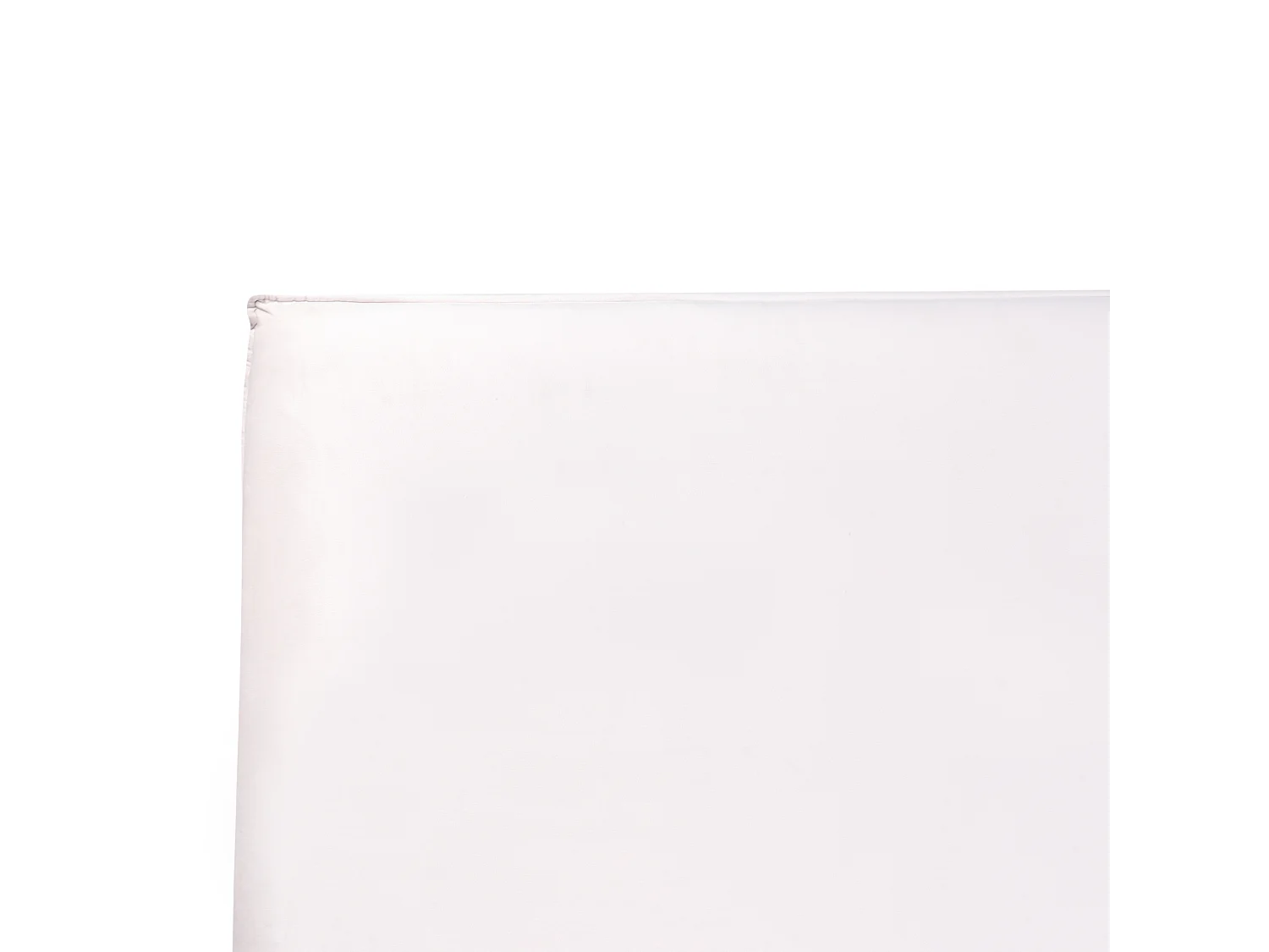 Lit avec sommier Velours LAVAUR 180 x 200 cm Blanc cassé