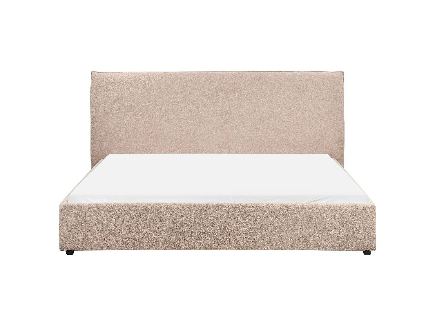 Cama Bouclé LAVAUR 180 x 200 cm Gris pardo