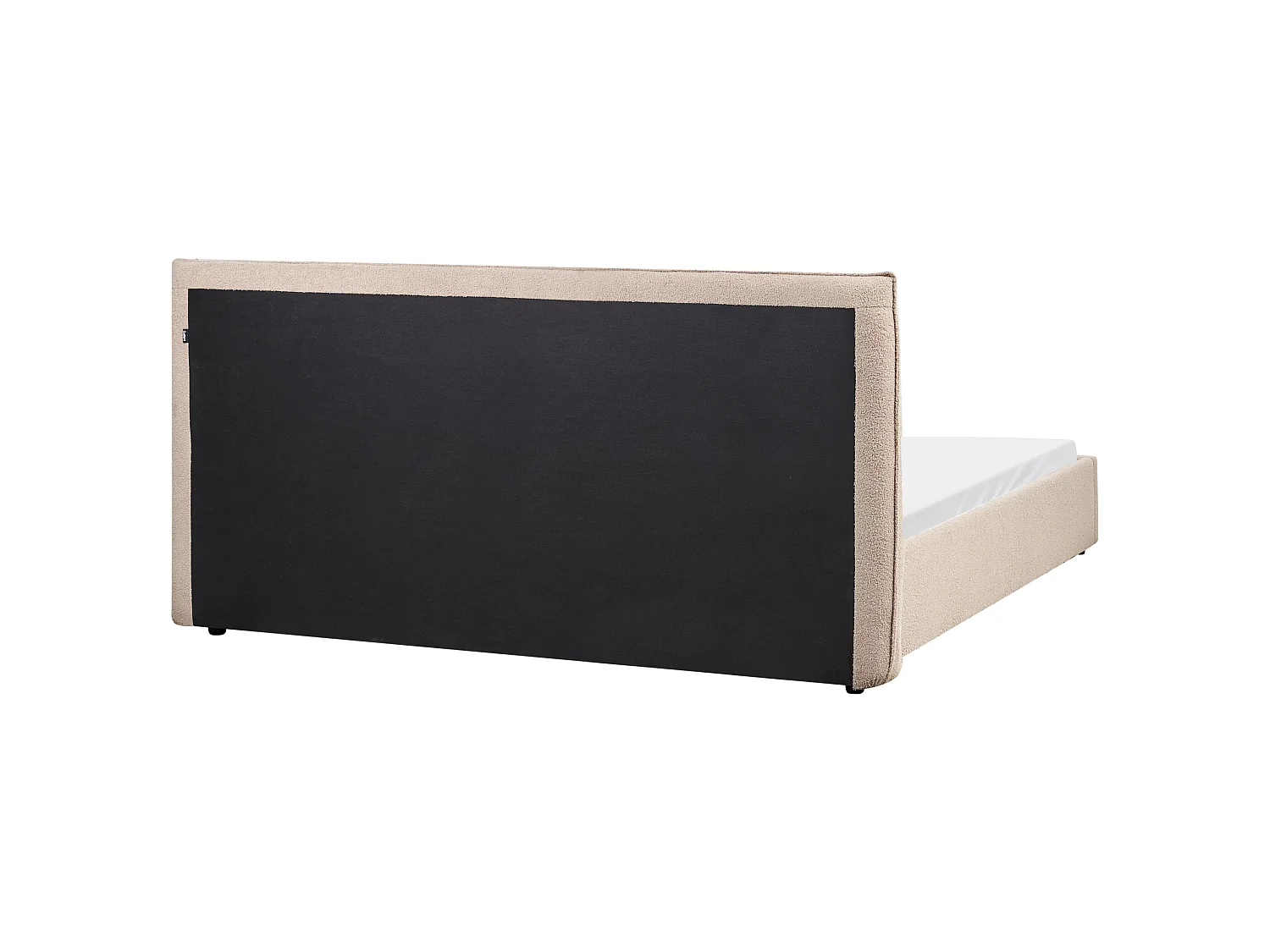 Cama Bouclé LAVAUR 180 x 200 cm Gris pardo