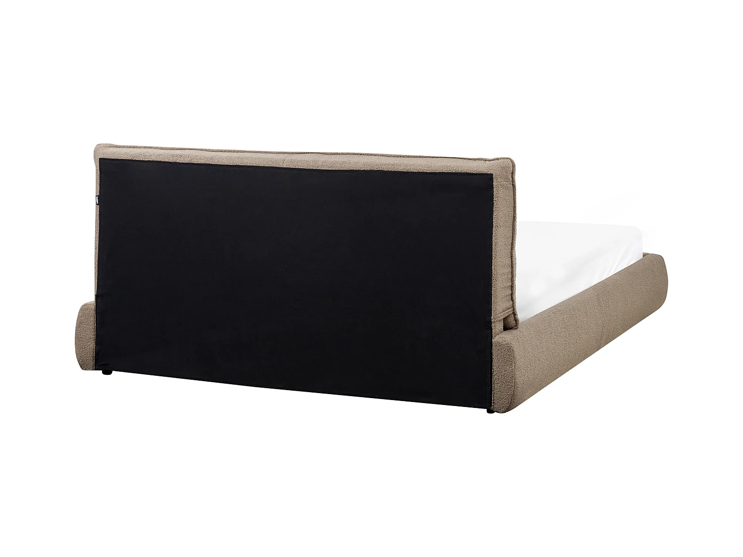 Lit avec sommier Bouclé VINAY 160 x 200 cm Marron