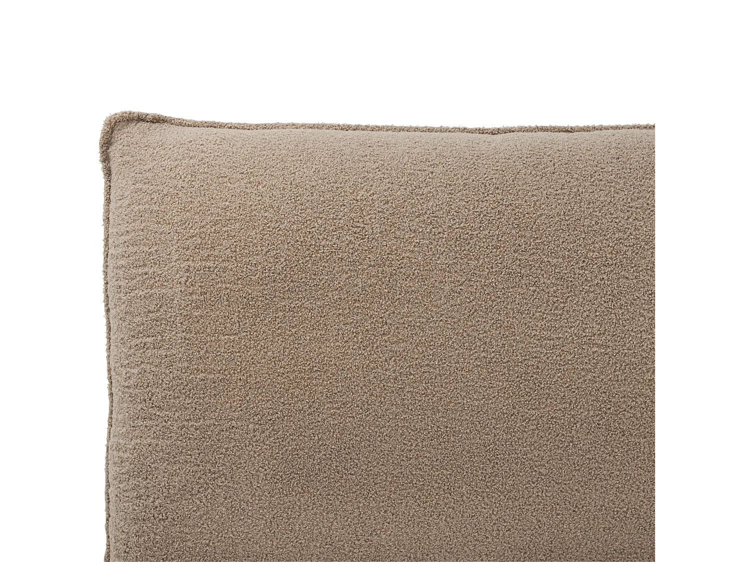 Letto Bouclé VINAY 160 x 200 cm Marrone