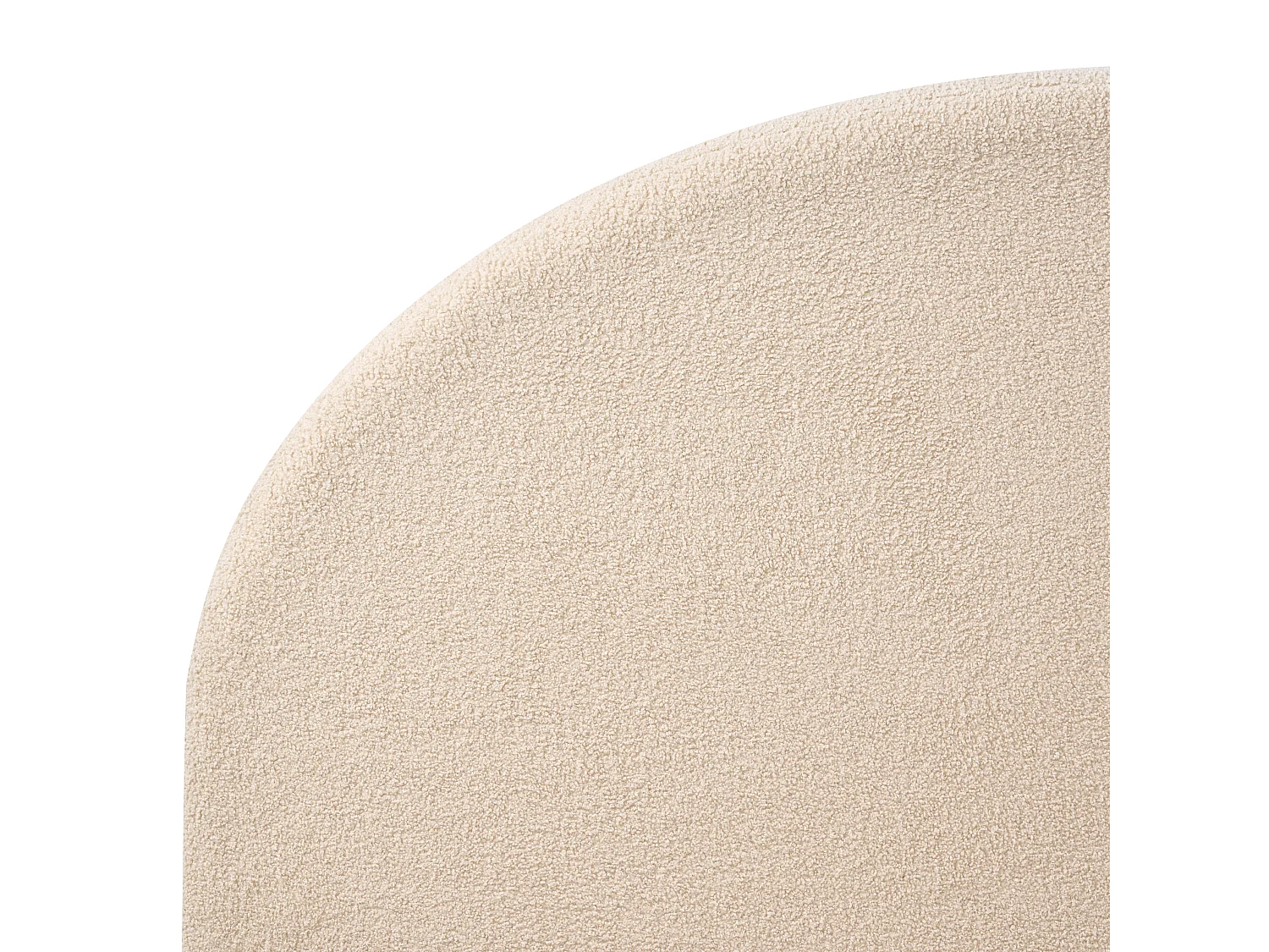 Bed Bouclé VAUCLUSE 180 x 200 cm Beige