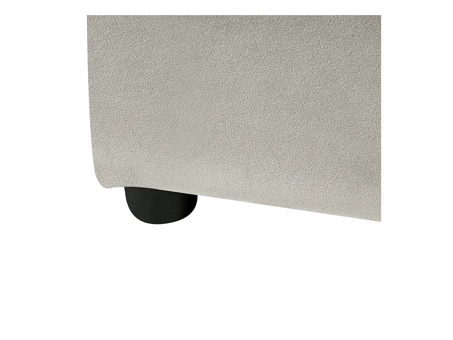 Lit avec sommier Velours LAVAUR 160 x 200 cm Taupe