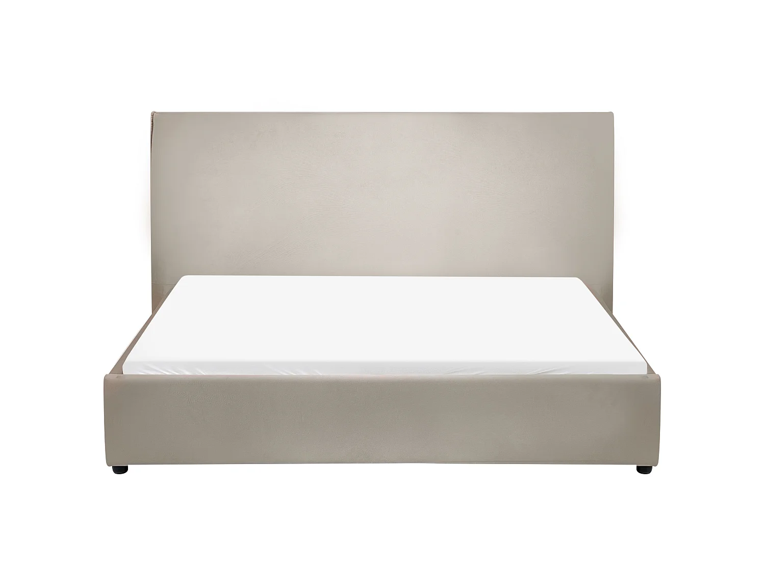Letto Velluto LAVAUR 160 x 200 cm Tortora