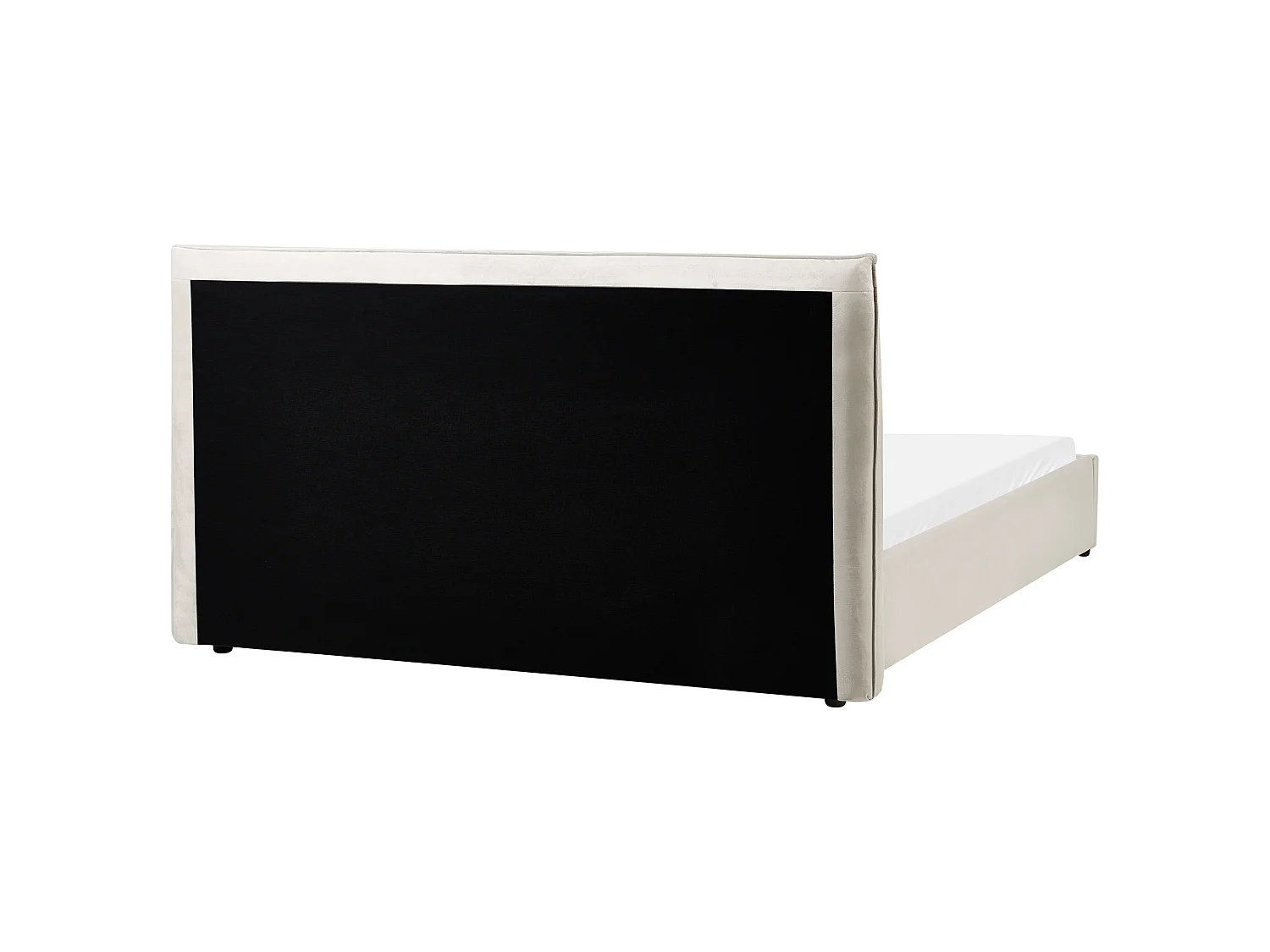 Letto Velluto LAVAUR 160 x 200 cm Tortora