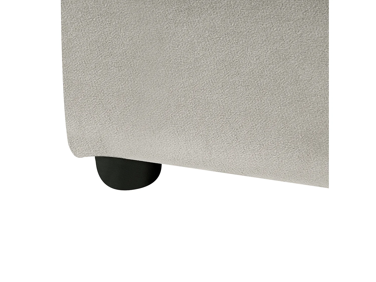 Letto Velluto LAVAUR 160 x 200 cm Tortora