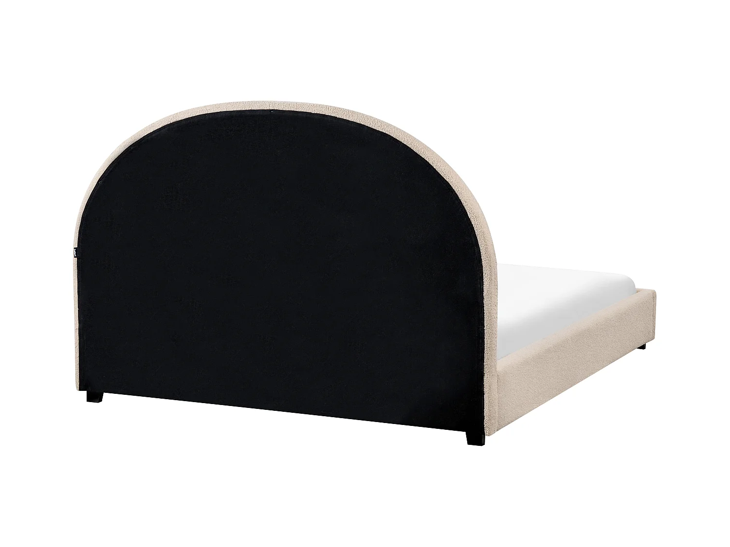 Lit avec sommier Bouclé VAUCLUSE 140 x 200 cm Beige