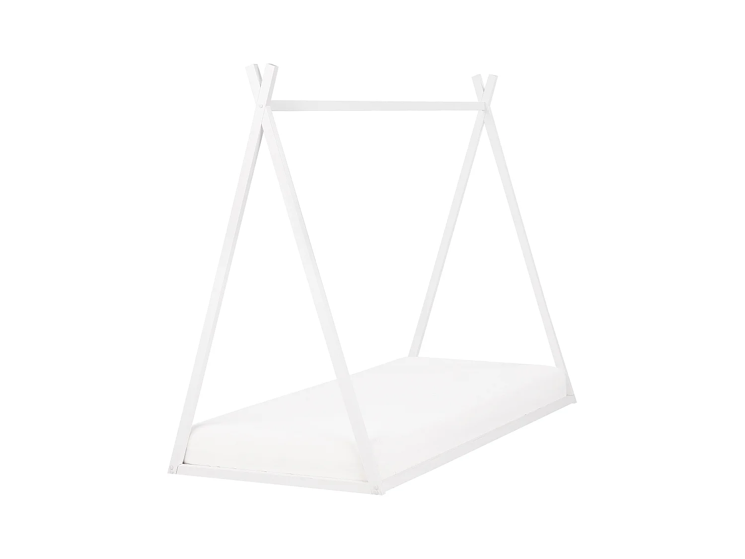 Lit d'enfant Tipi Bois de pin SAURAT 90 x 200 cm Blanc