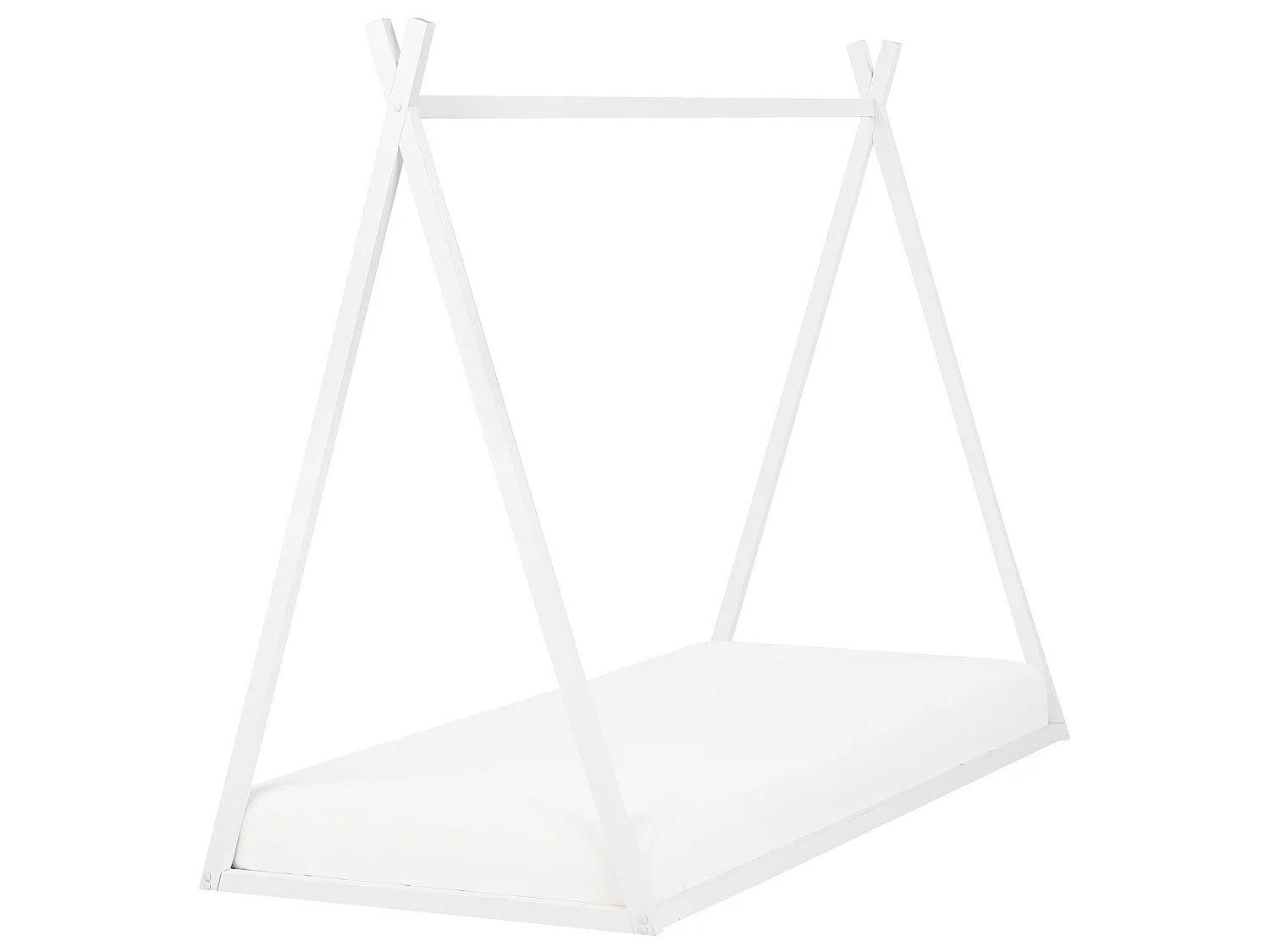 Lit simple en bois 90 x 200 cm blanc SAURAT