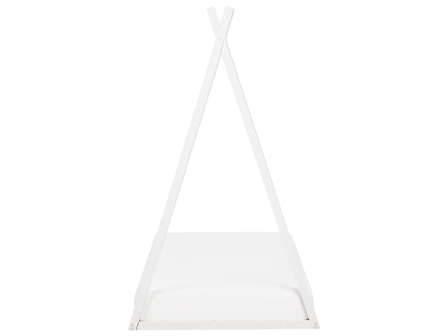 Lit simple en bois 90 x 200 cm blanc SAURAT