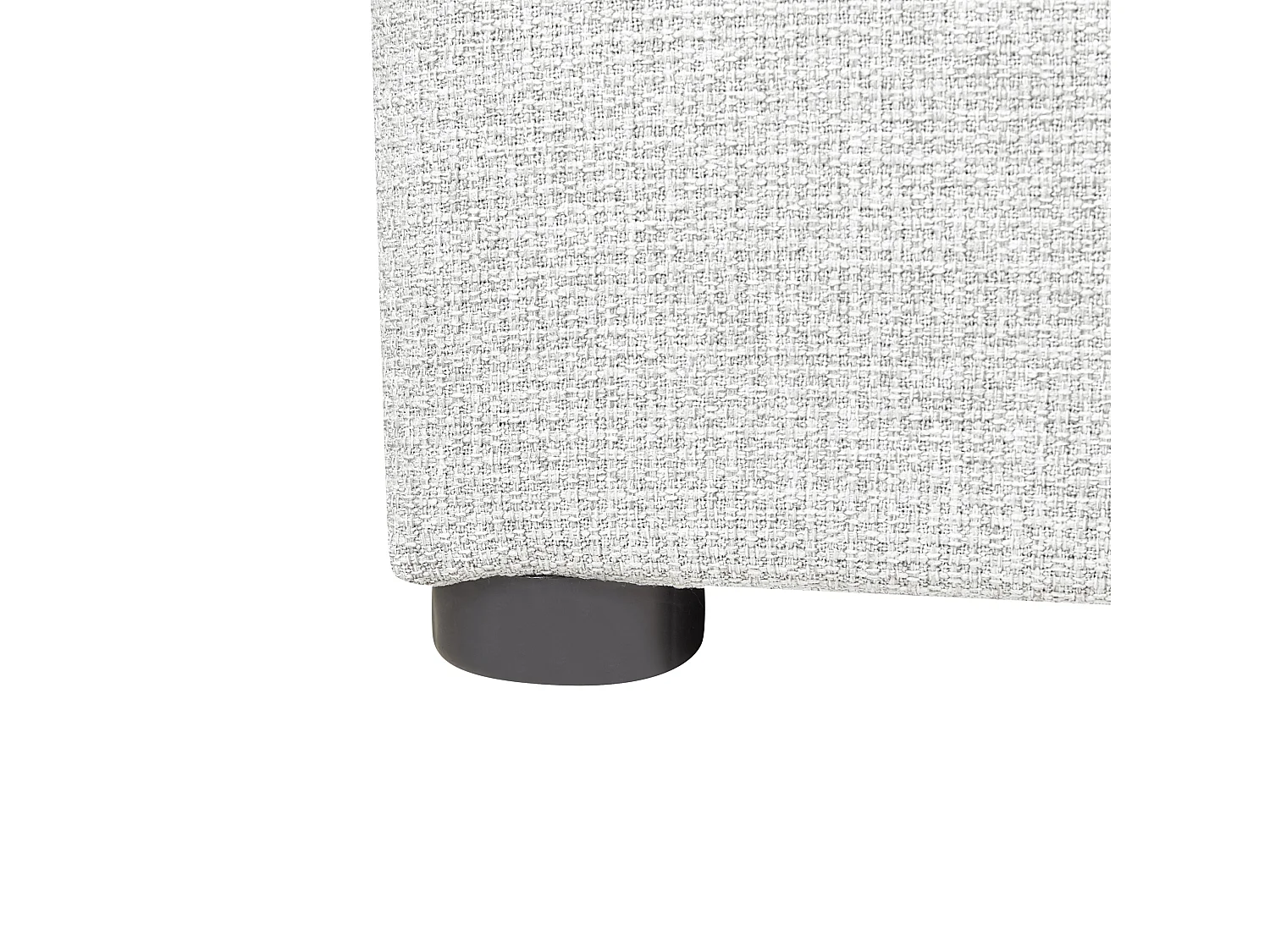 Lit ottoman sans tête de lit Tissu DINAN 90 x 200 cm Gris clair
