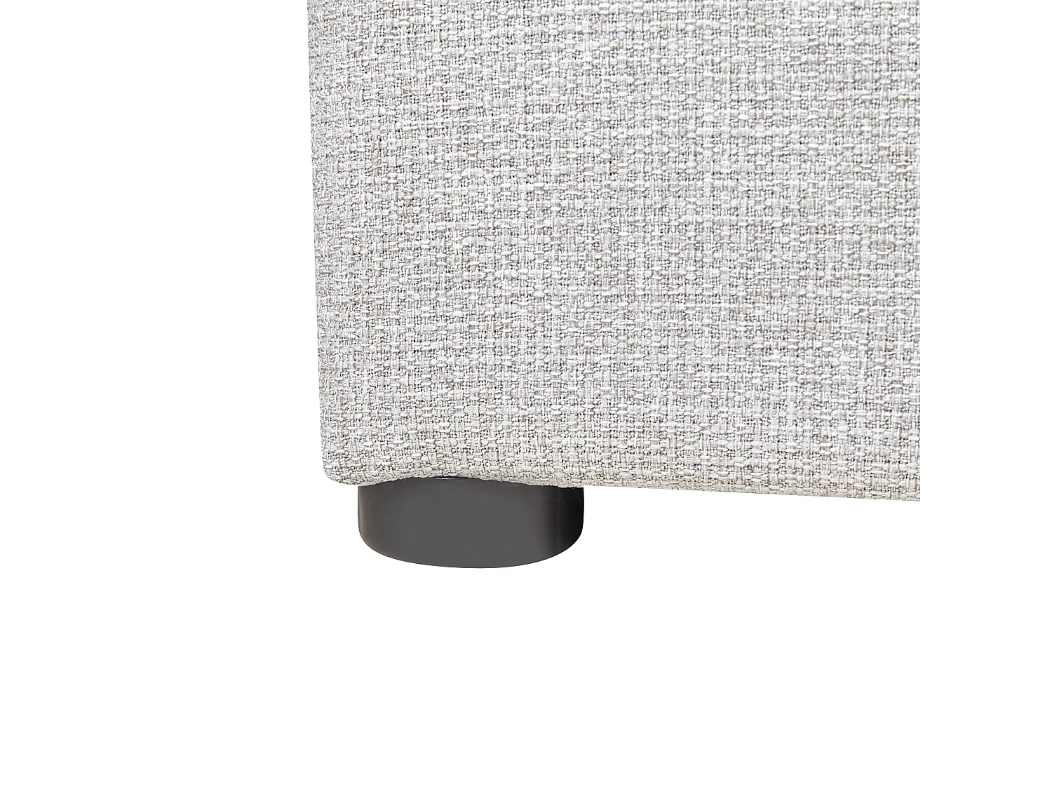 Ottoman Bed without Headboard DINAN Fabric Light Grey 90 x 200 cm (EU Single)