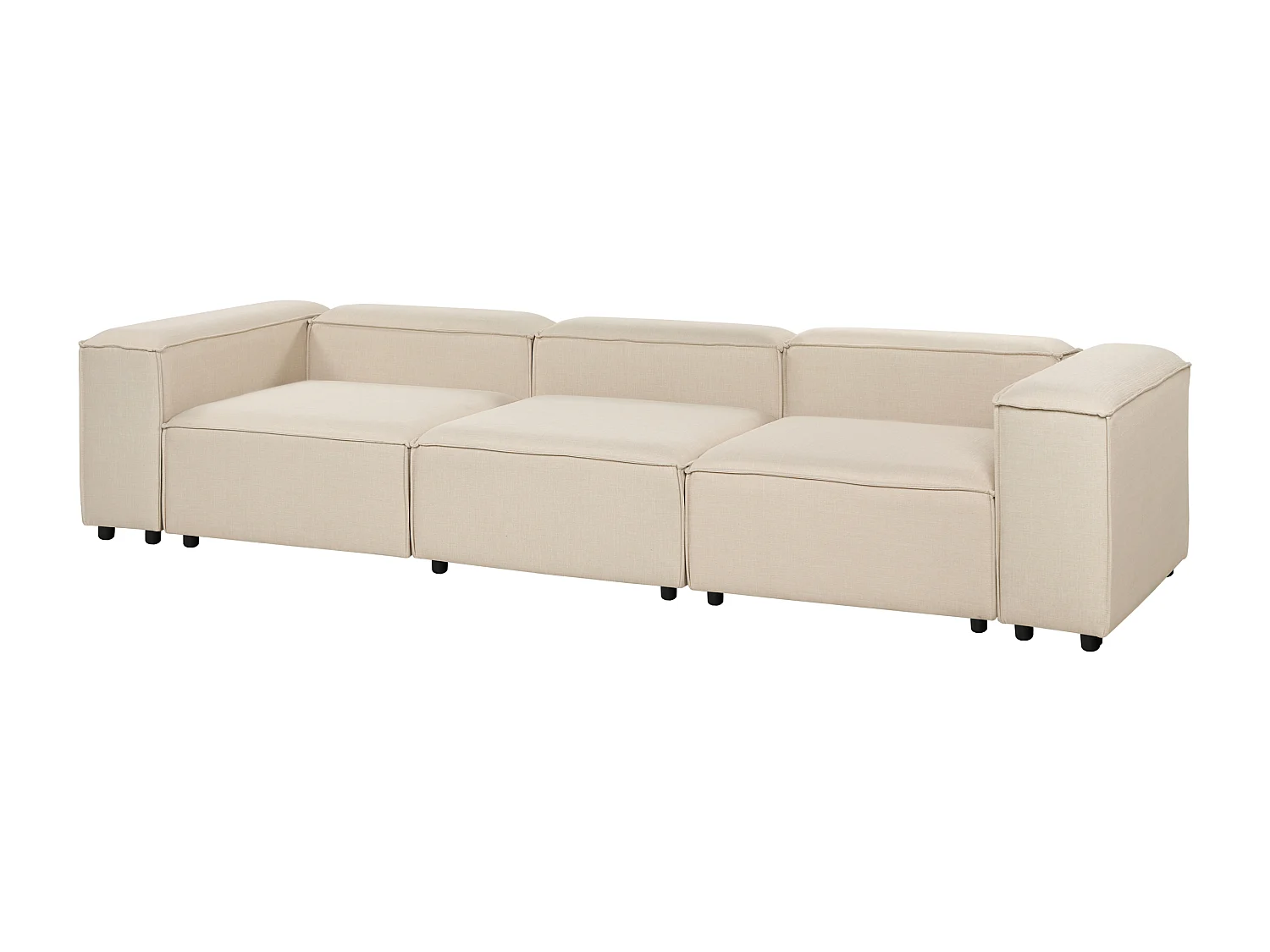 Divano modulare ARDAL Tessuto Beige 3 posti
