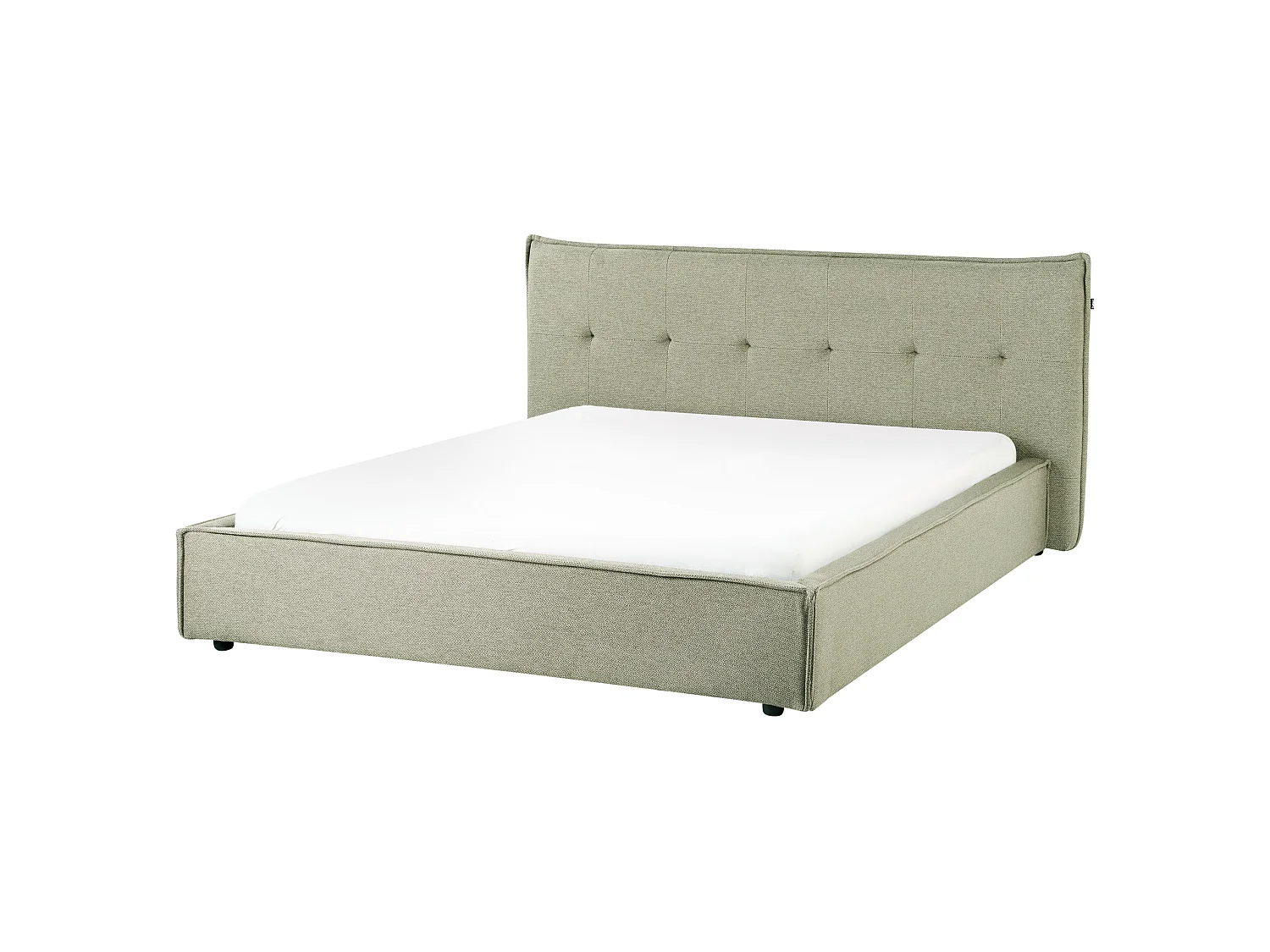 Lit avec sommier Lin synthétique LESTRE 160 x 200 cm Vert