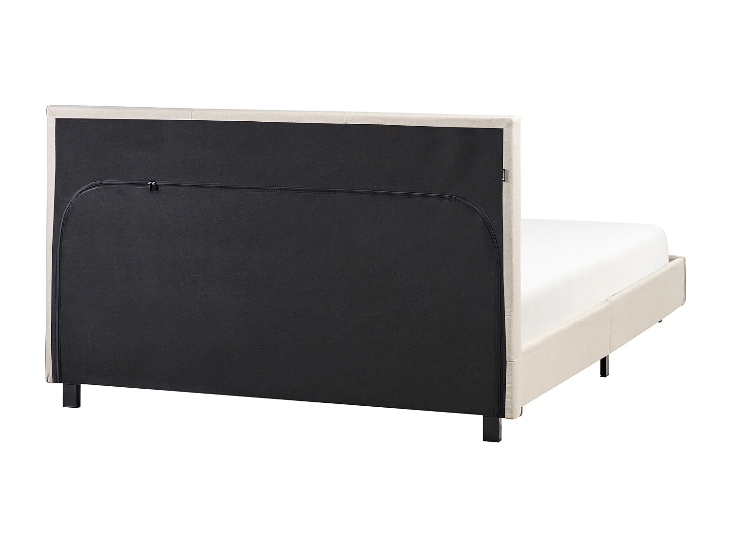 Bett mit Lattenrost Stoff ALBI 140 x 200 cm Beige