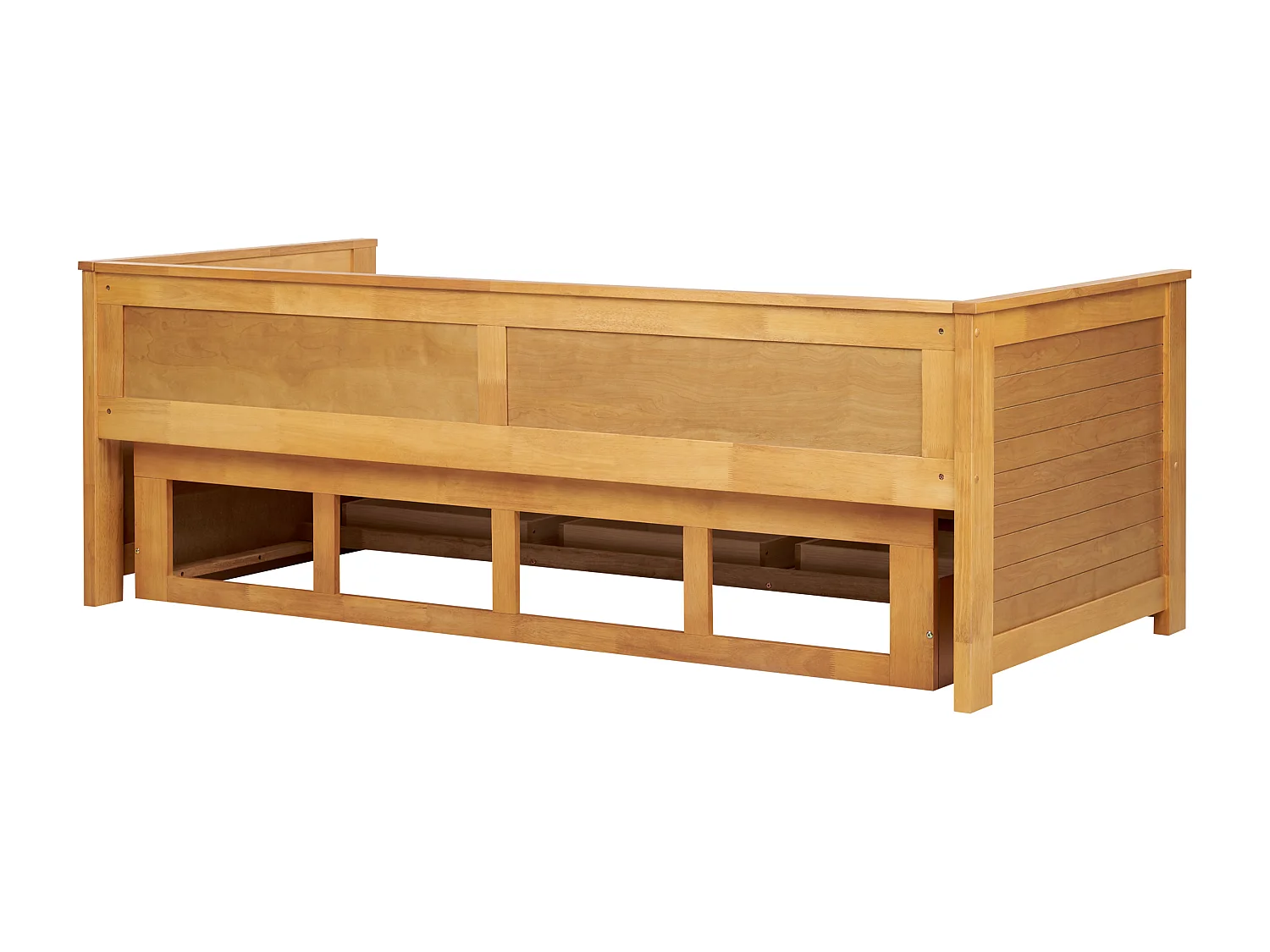 Lit avec tiroirs de rangement Bois CAHORS 90 x 200 cm Marron
