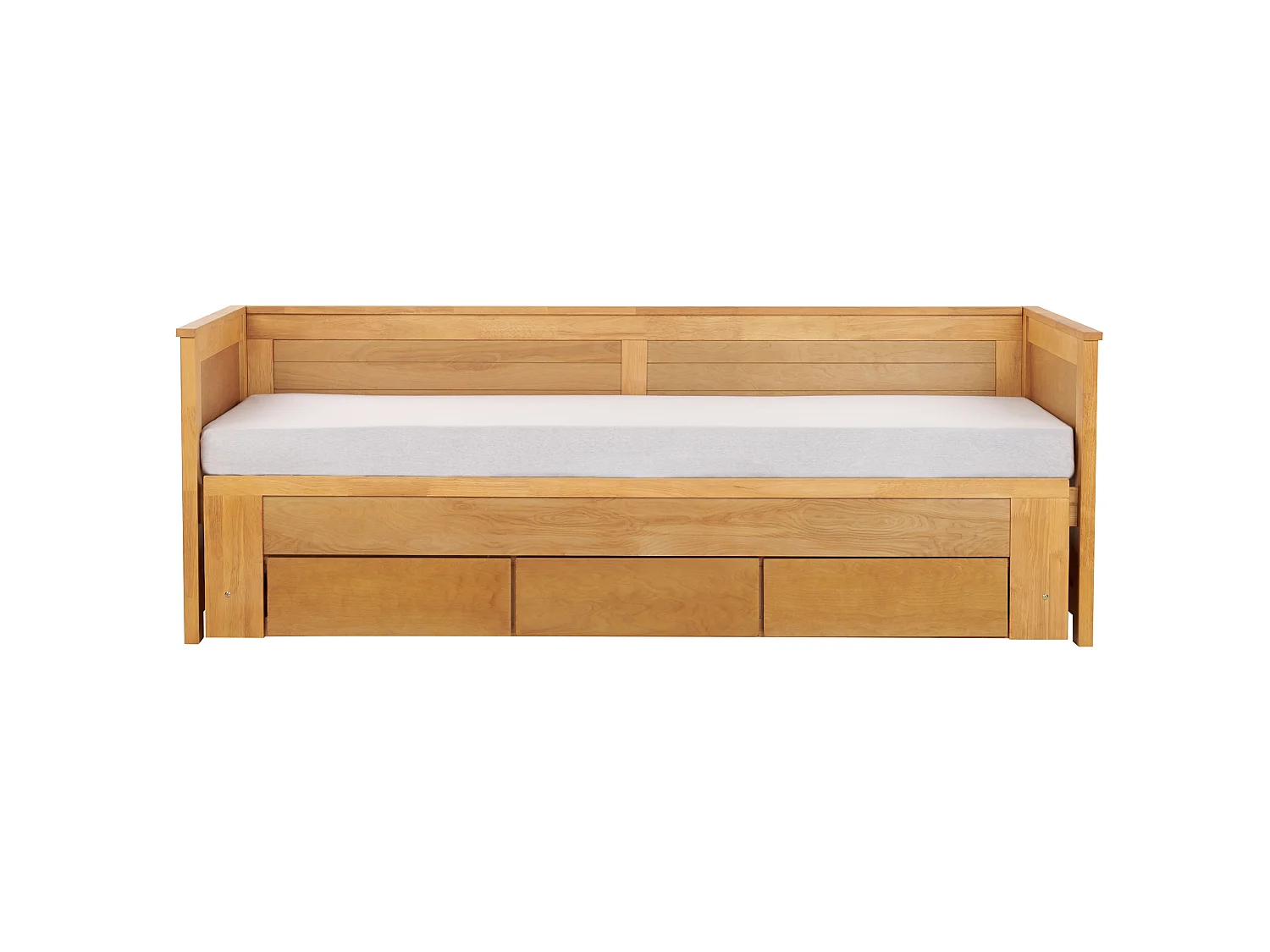 Bed with Storage Drawers Wood CAHORS 90 x 200 cm (EU Single) Brown