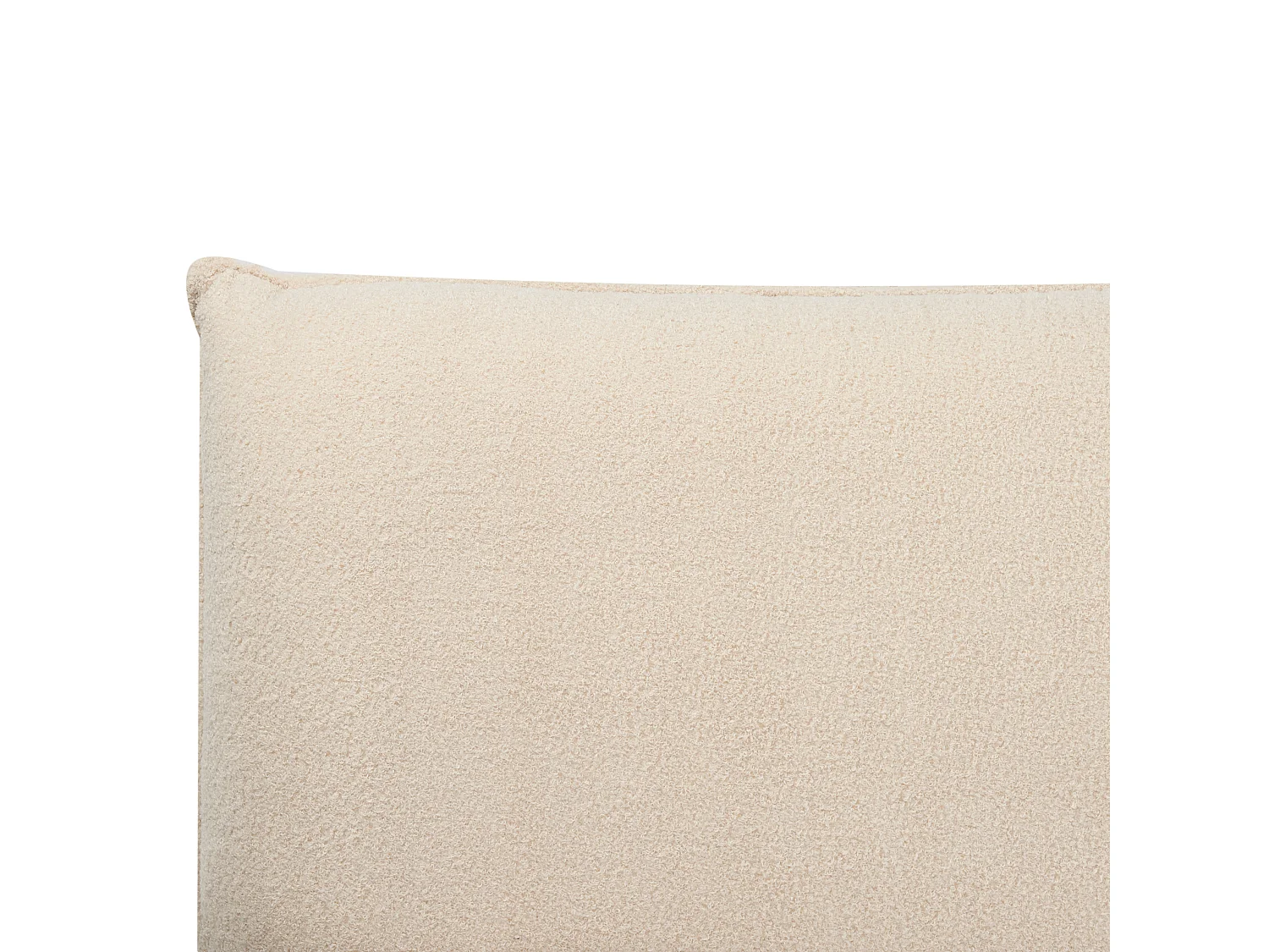 Cama Bouclé VINAY 180 x 200 cm Beige claro