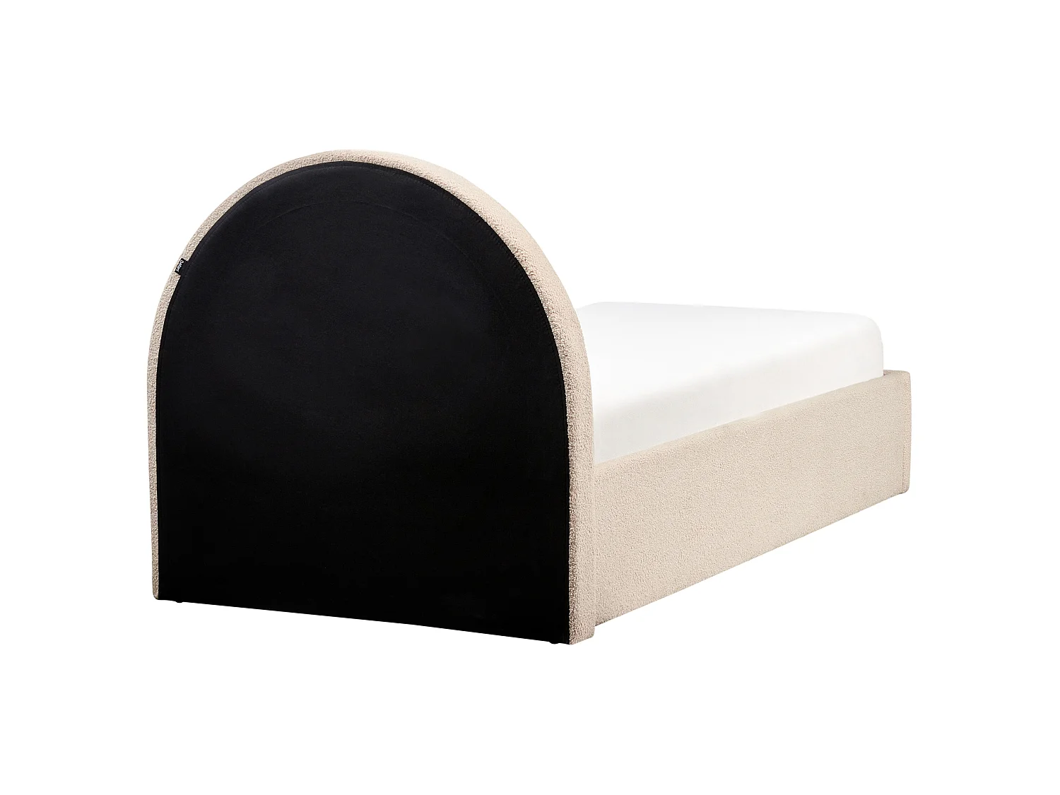 Kids Ottoman Bed ANET Boucle Beige 90 x 200 cm (EU Single)