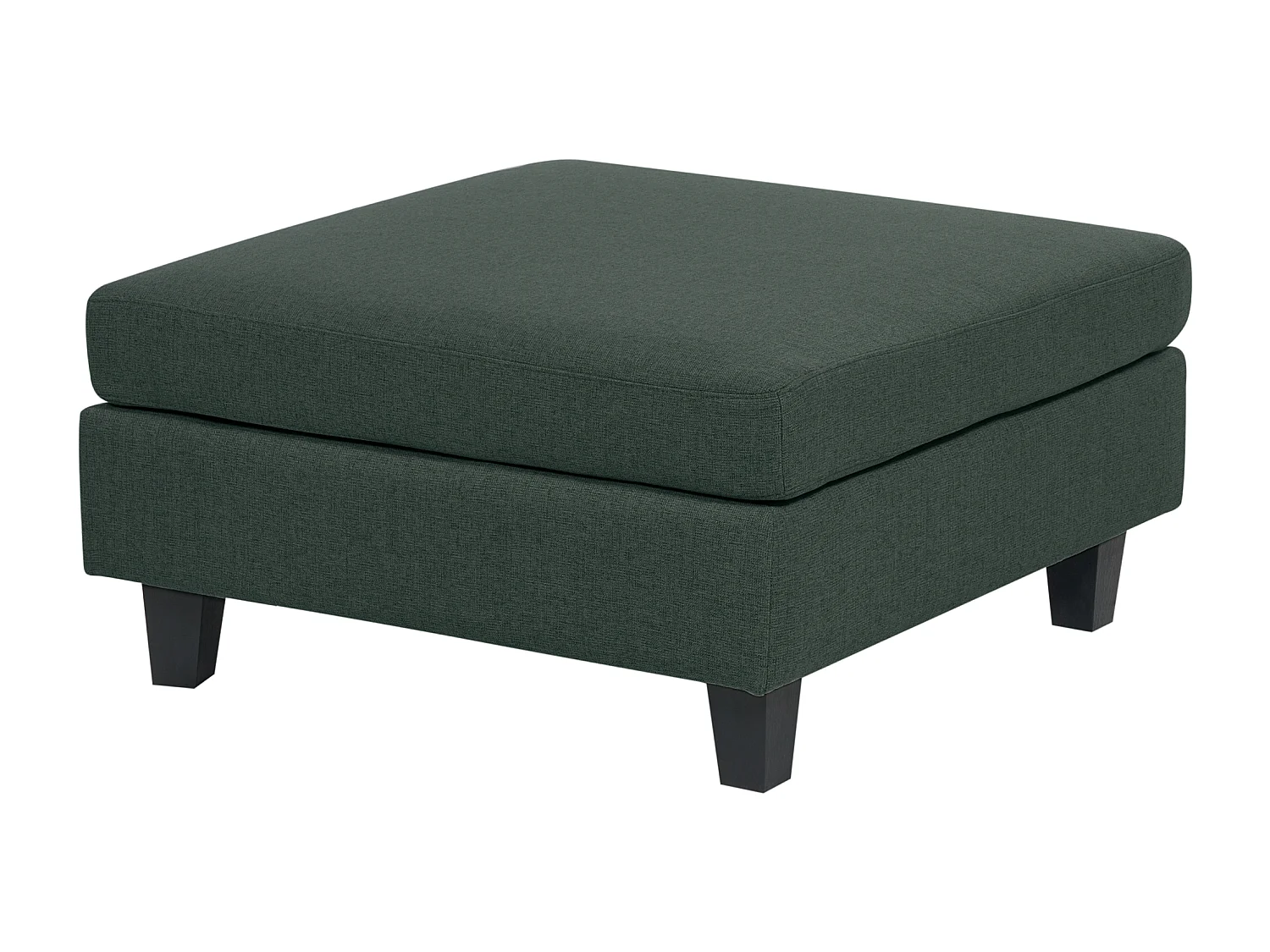 Canapé modulable en forme de U UNSTAD Tissu Vert foncé avec ottoman 5 places