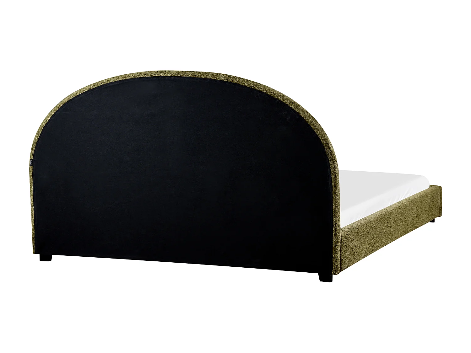 Lit avec sommier Bouclé VAUCLUSE 180 x 200 cm Vert olive