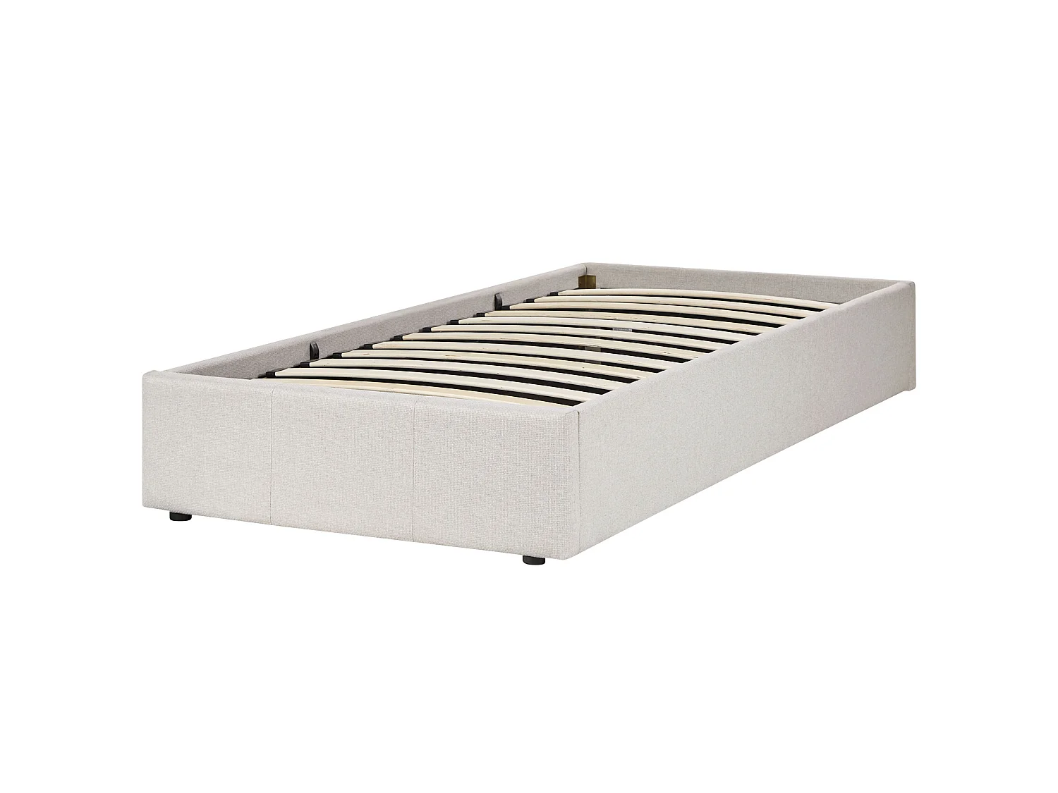 Lit simple 90 x 200 cm beige clair DINAN