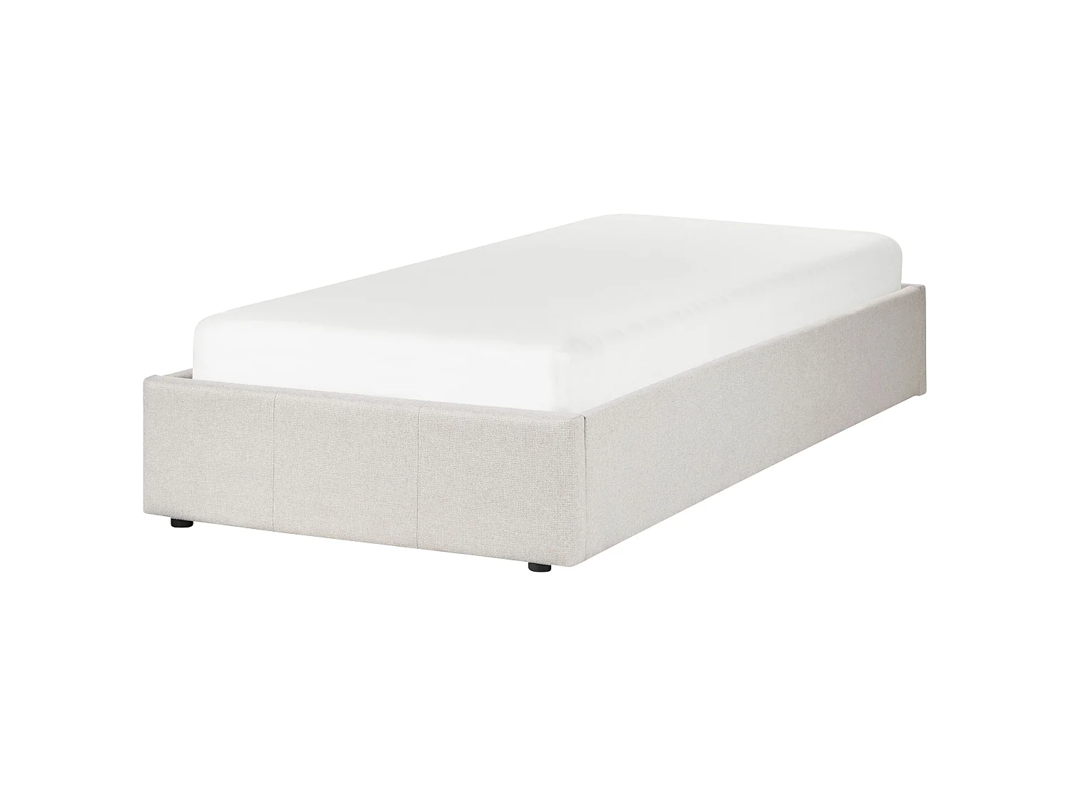 Lit simple 90 x 200 cm beige clair DINAN