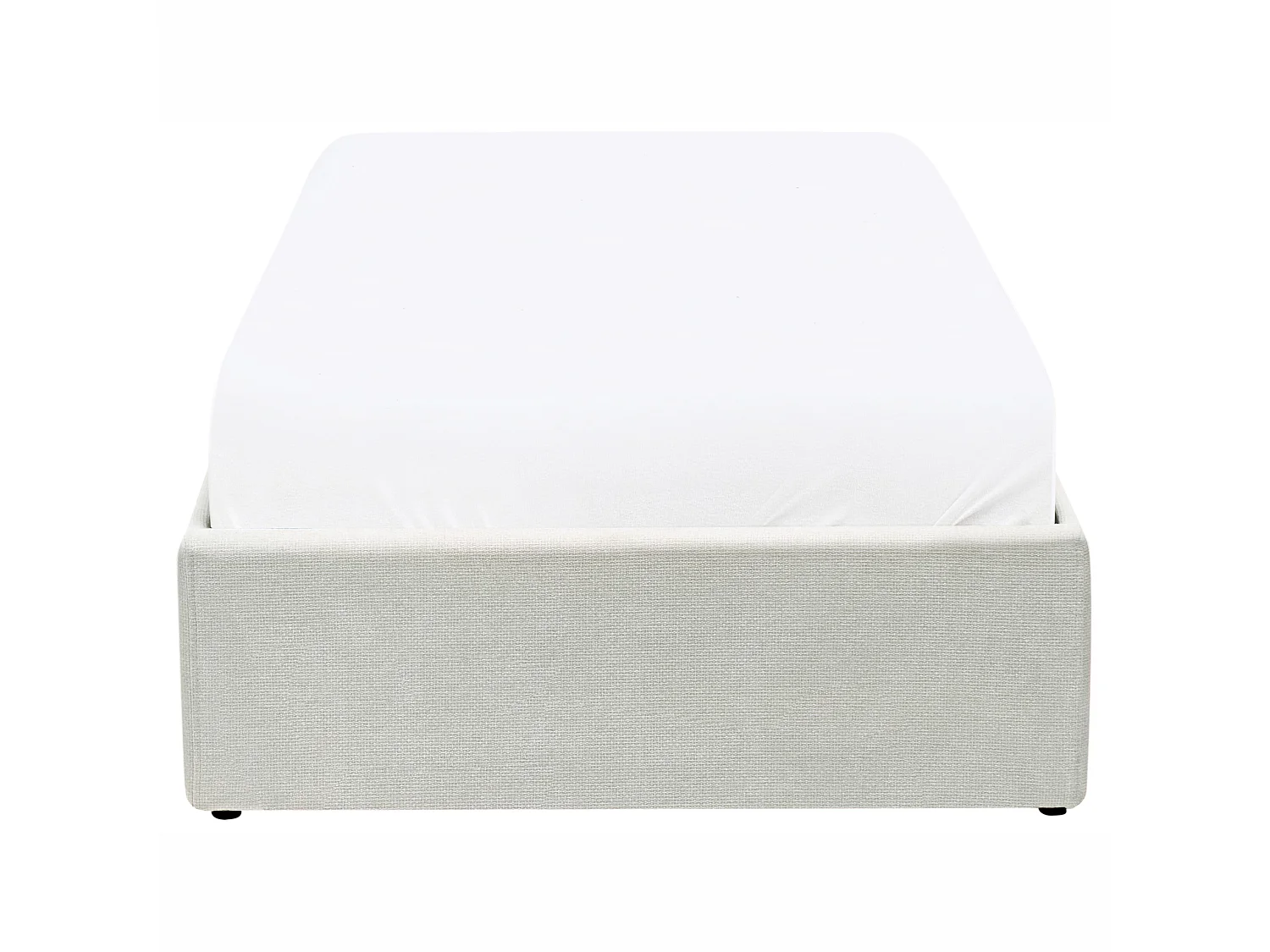 Lit simple 90 x 200 cm beige clair DINAN