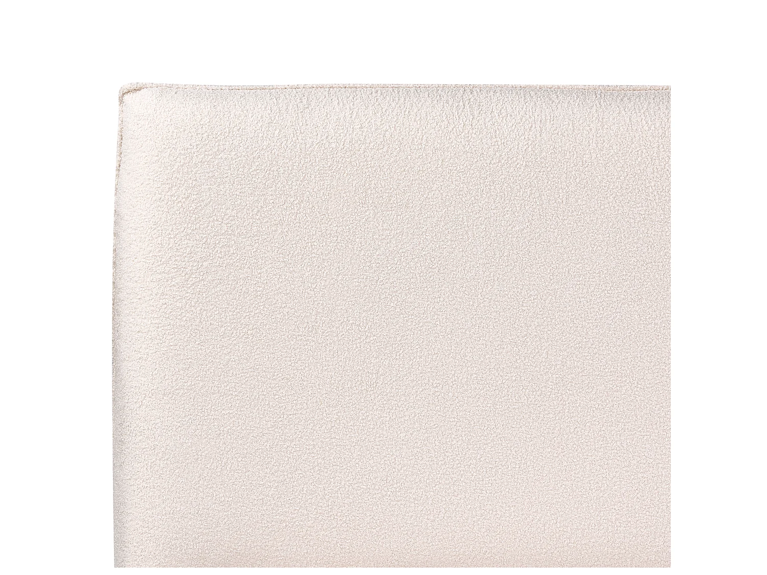 Letto Bouclé LAVAUR 180 x 200 cm Bianco sporco