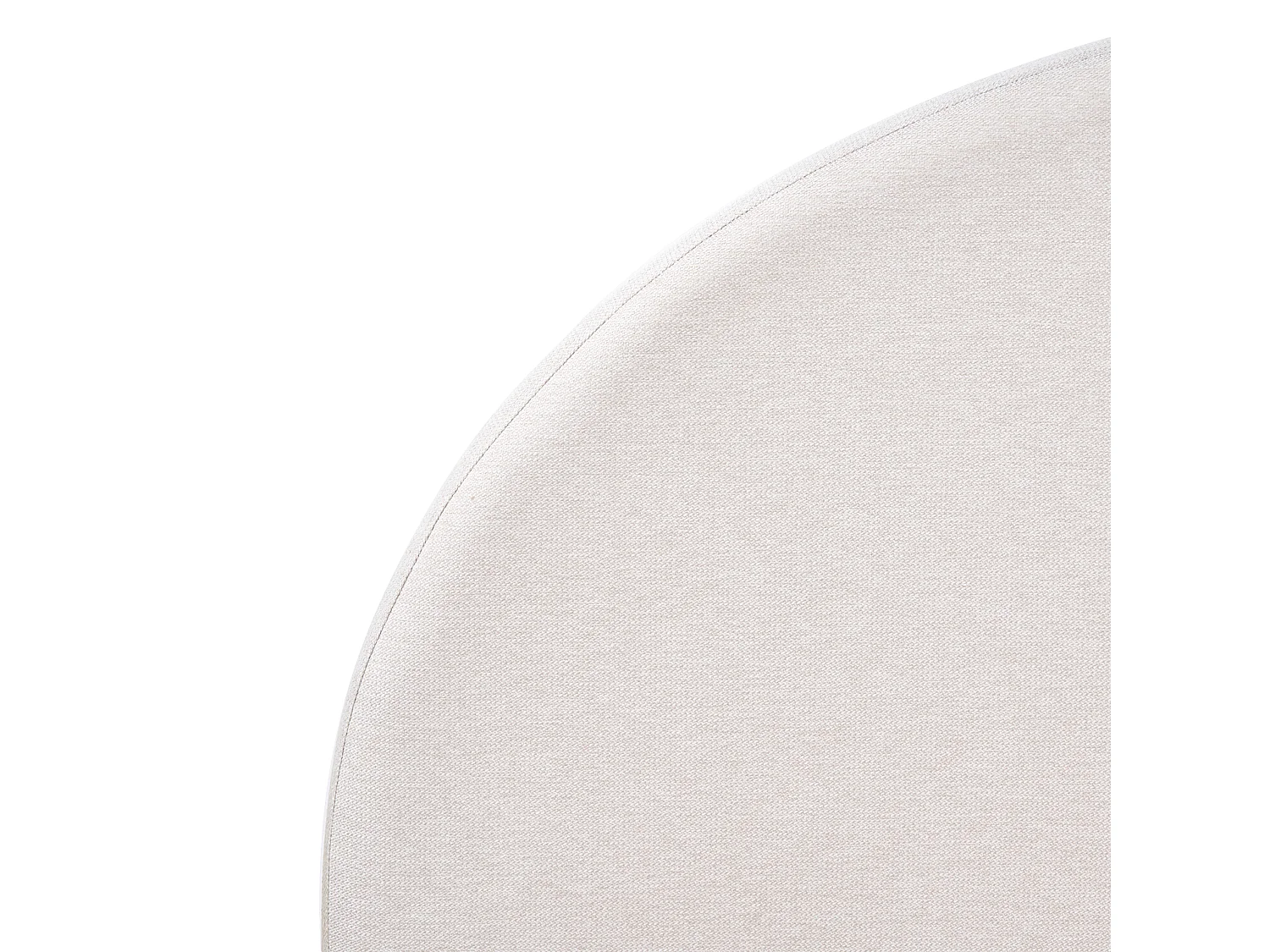 Lit avec sommier Tissu VAUCLUSE 180 x 200 cm Blanc cassé