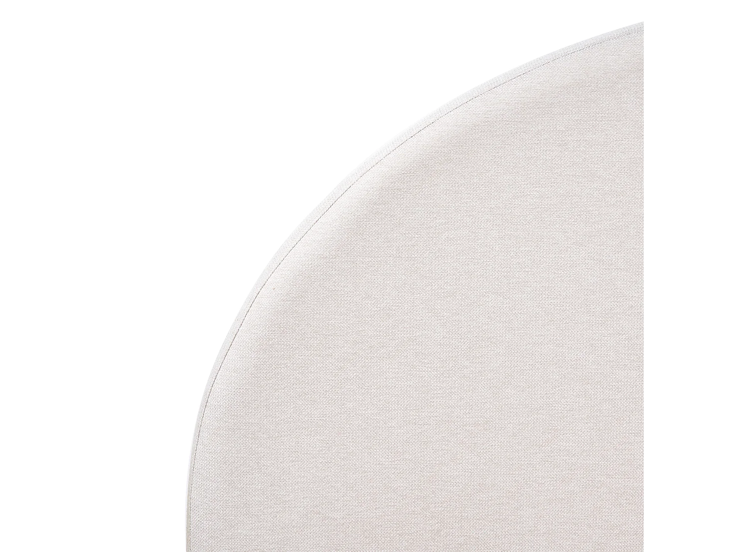 Lit avec sommier Tissu VAUCLUSE 180 x 200 cm Blanc cassé