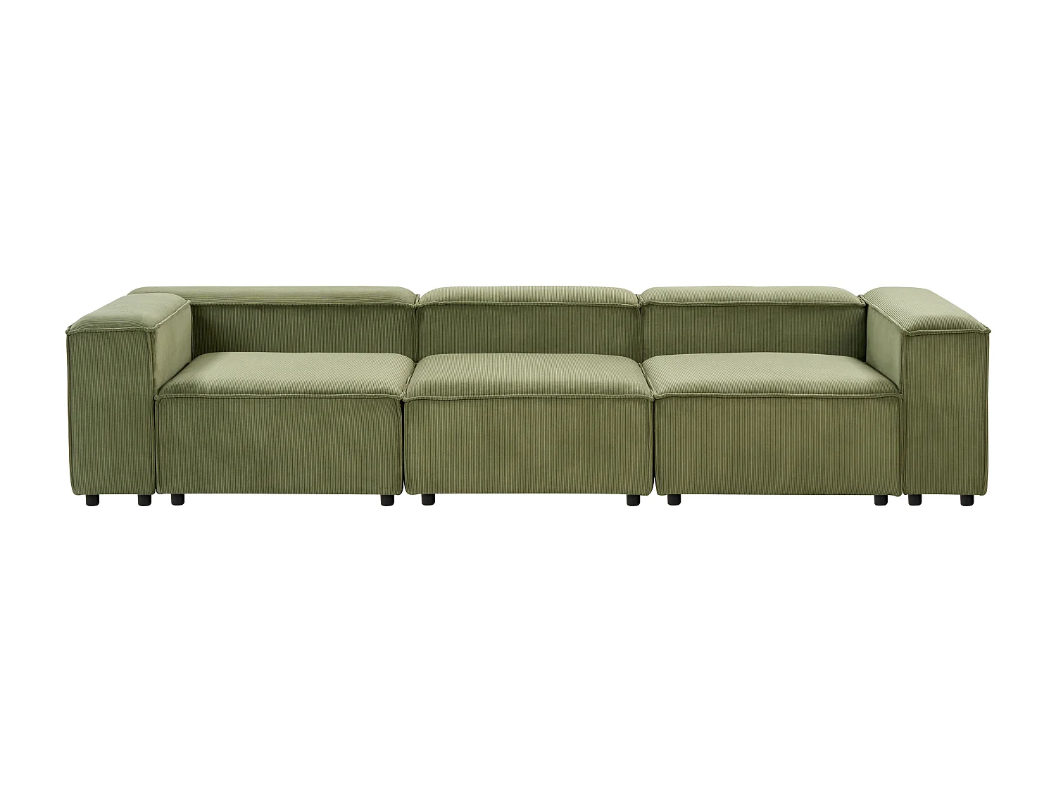 Modulsofa ARDAL Cord Grün 3-Sitzer