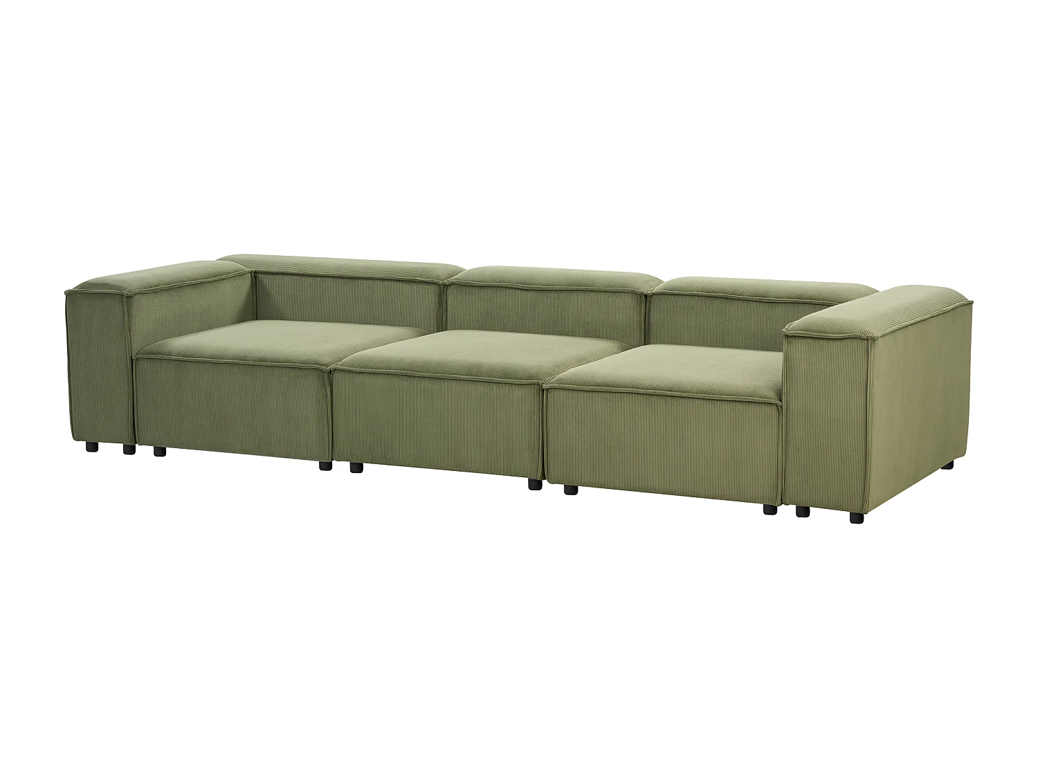 Modulsofa ARDAL Cord Grün 3-Sitzer