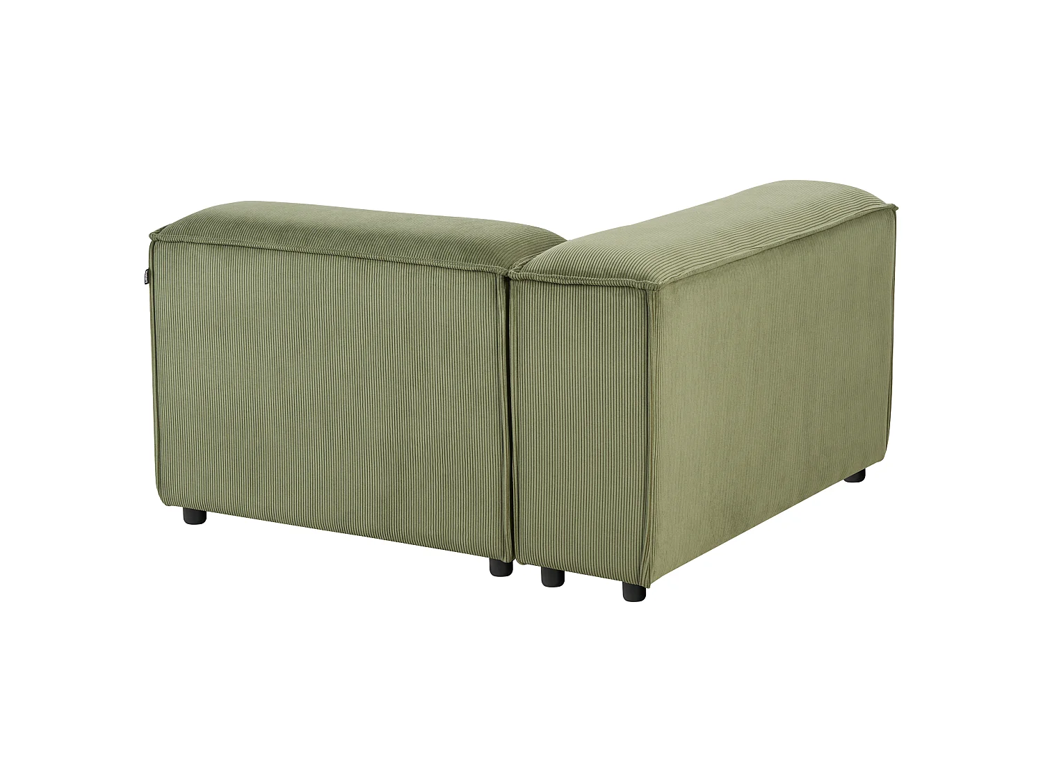 Canapé modulable ARDAL Velours côtelé Vert 3 places