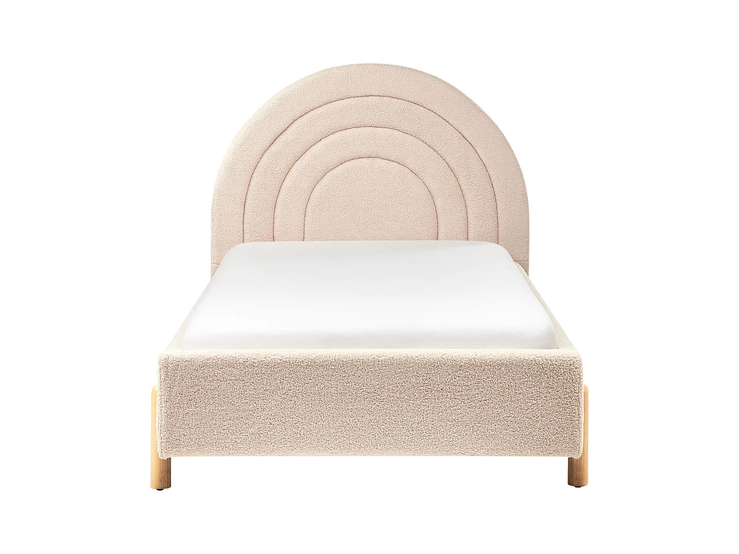 Lit d'enfant Bouclé ANET 90 x 200 cm Beige