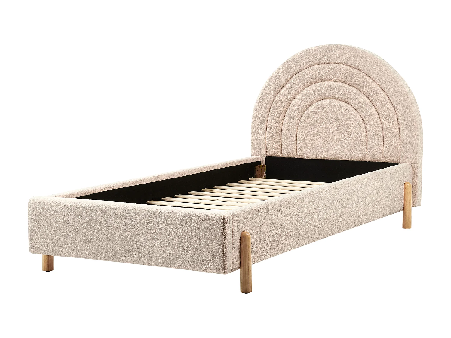 Lit d'enfant Bouclé ANET 90 x 200 cm Beige