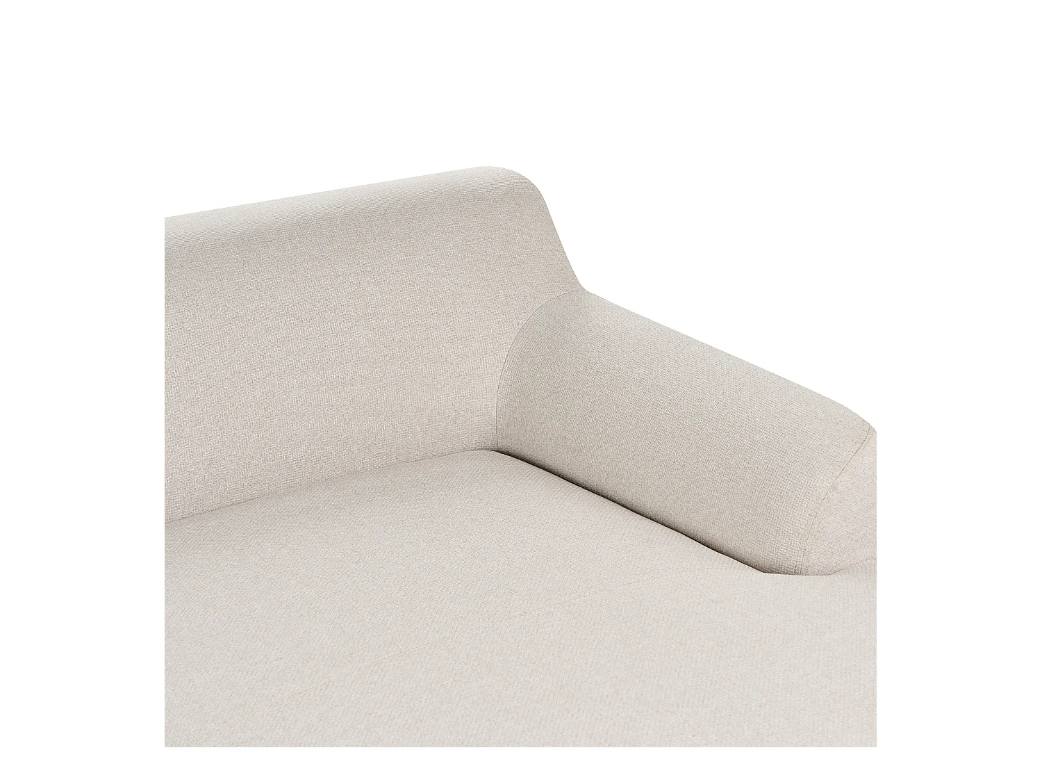 Ecksofa SOSJO Stoff Hellbeige 3-Sitzer linksseitig