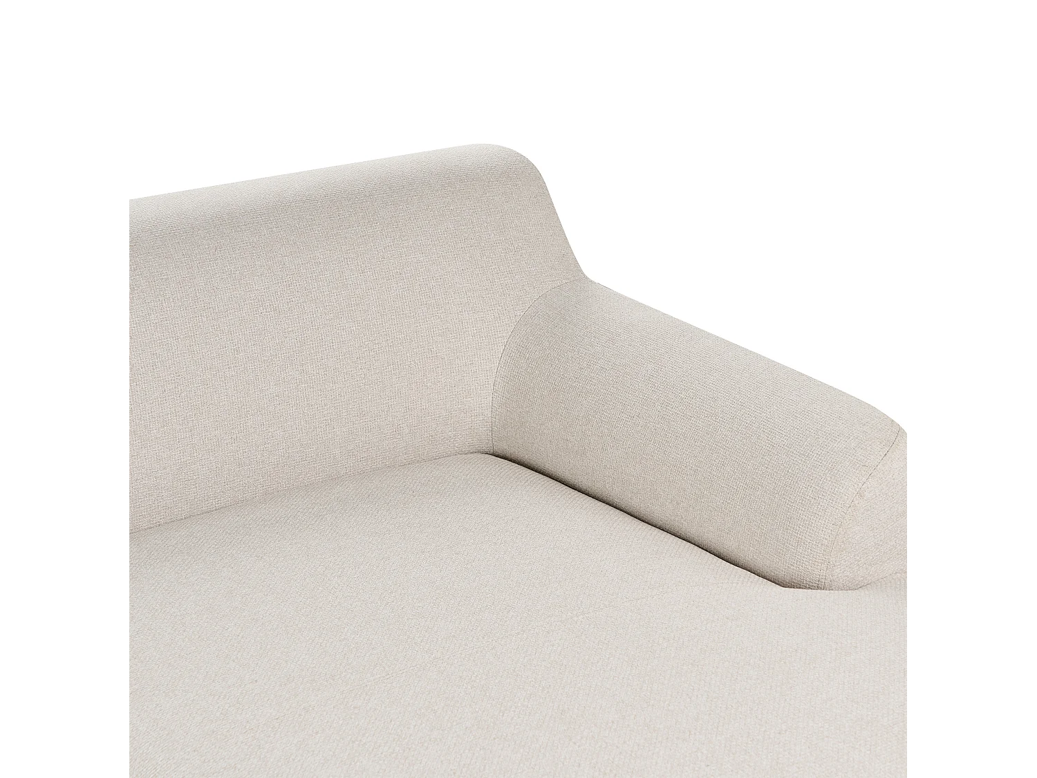 Divano angolare SOSJO Tessuto Beige chiaro 3 posti Lato Sinistro