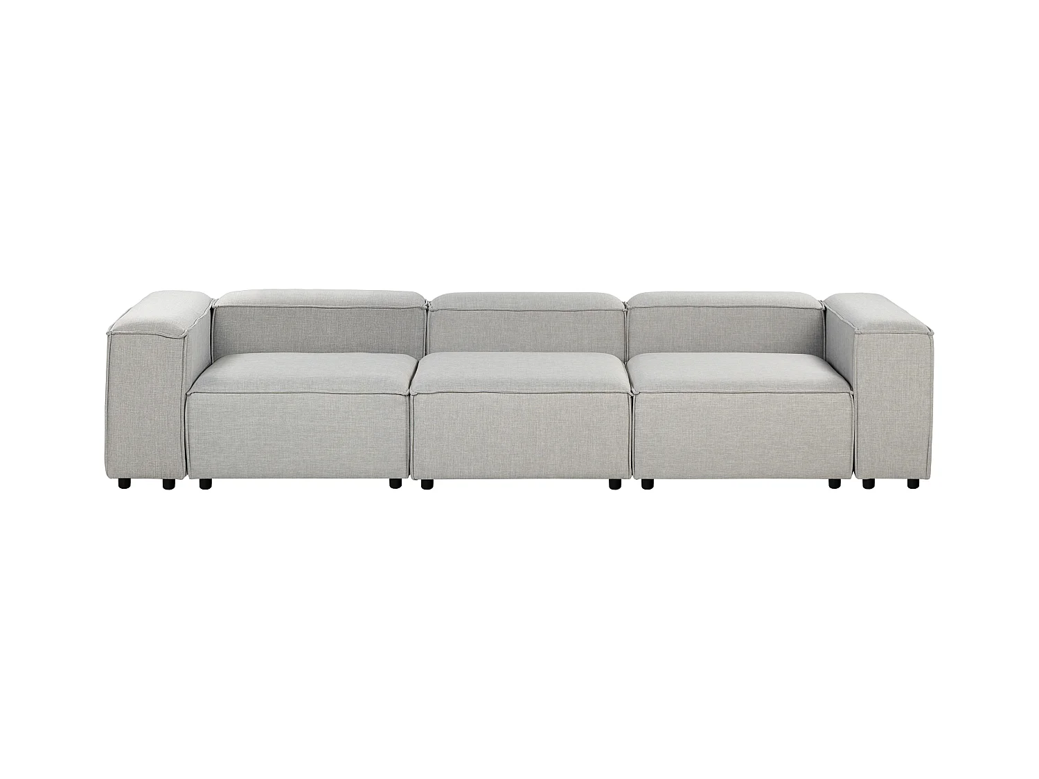 Modulsofa ARDAL Stoff Hellgrau 3-Sitzer